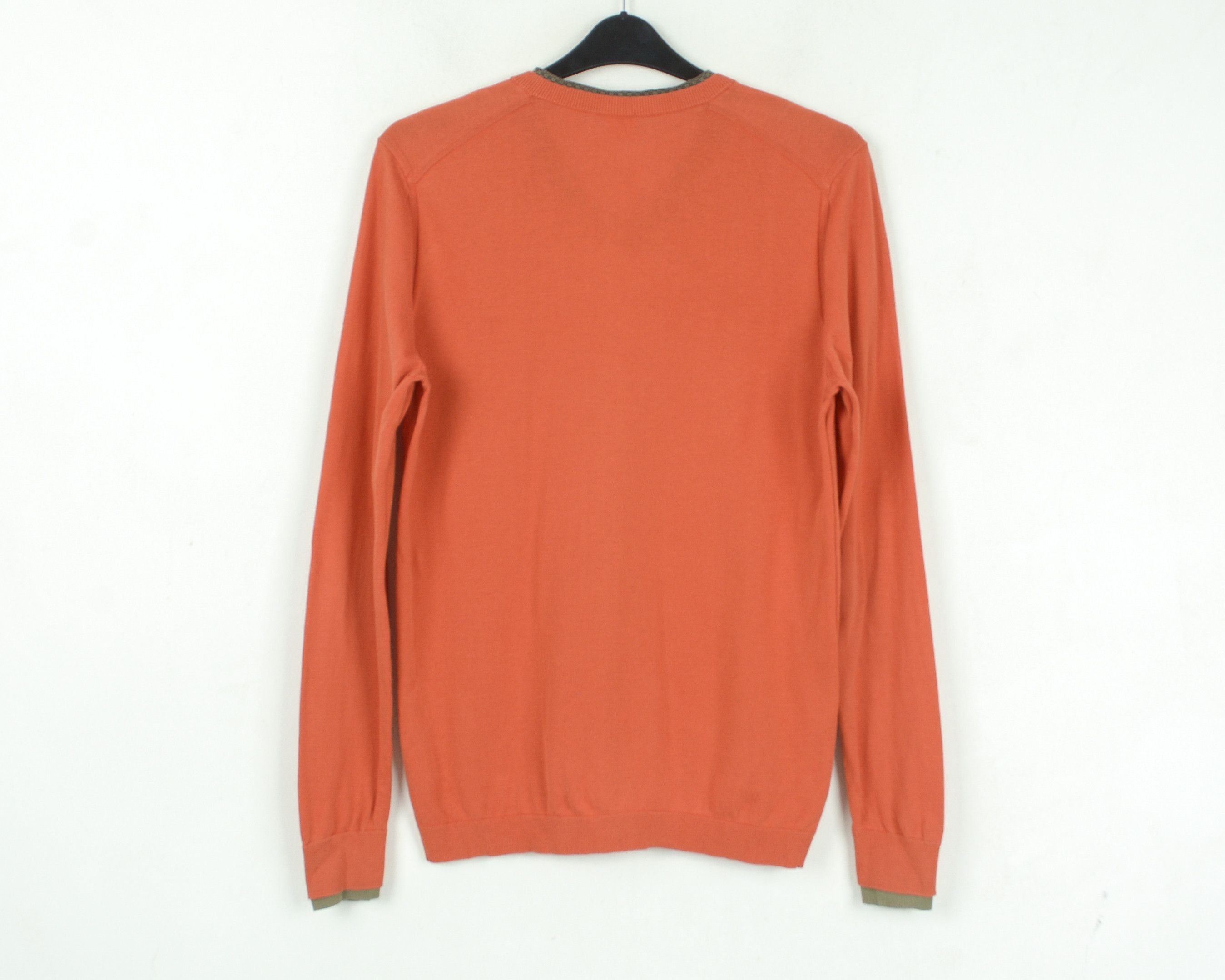 Hugo × Hugo Boss Orange Label Cotton Sweater Sweatshirt V Neck Pullover Size US M / EU 48-50 / 2 - 4 Thumbnail