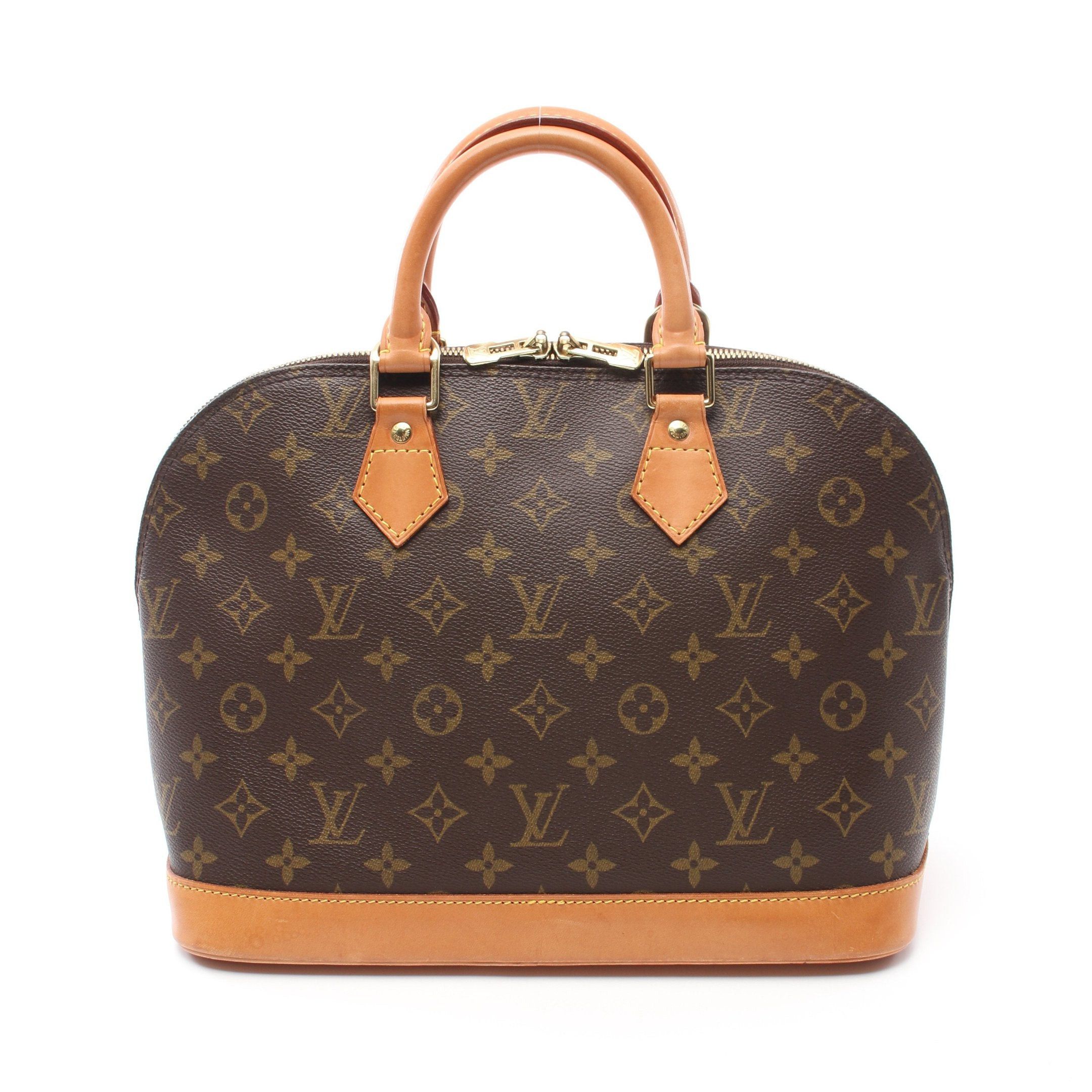 Louis Vuitton Louis Vuitton Alma Pm Monogram Handbag Leather Brown Size ONE SIZE - 1 Thumbnail