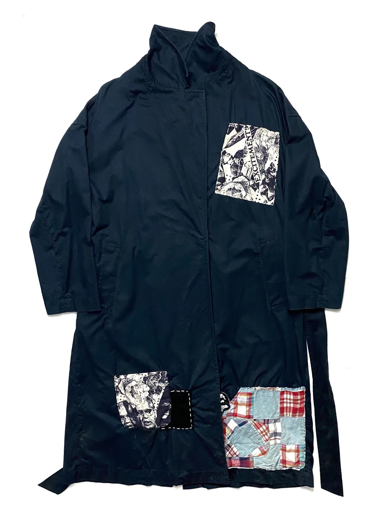 Journal Standard 🕊️Journal Standard Nylon Trench Coat Patchwork“ EXCITEMENT “ Size US L / EU 52-54 / 3 - 1 Thumbnail