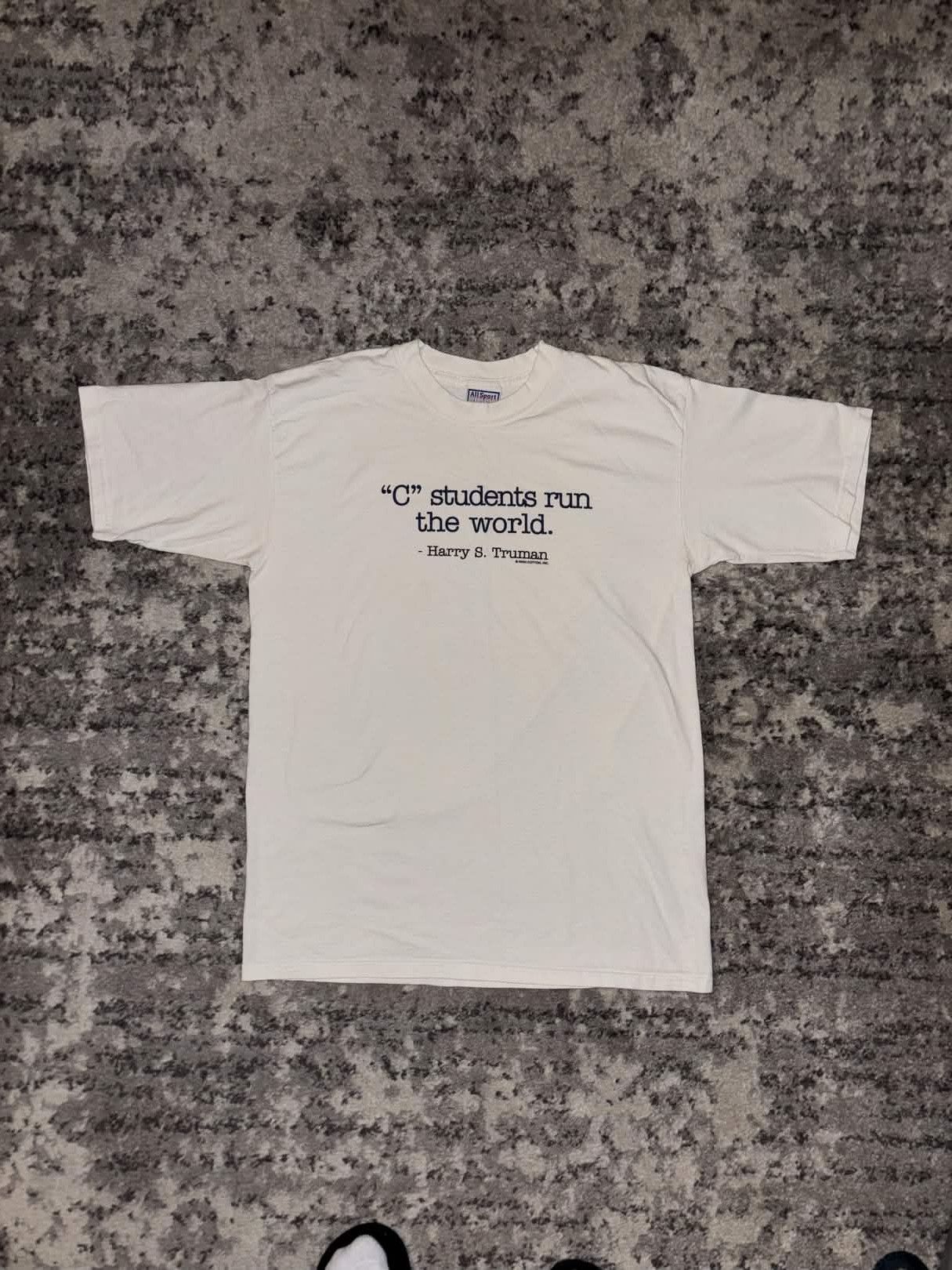 All Sport 90s "C" Students Run The World Shirt Size US L / EU 52-54 / 3 - 3 Thumbnail