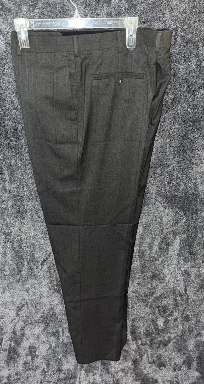 Blundstone Perry Ellis Portfolio 34x32 Gray Herringbone Dress Pants Size US 34 / EU 50 - 1 Thumbnail