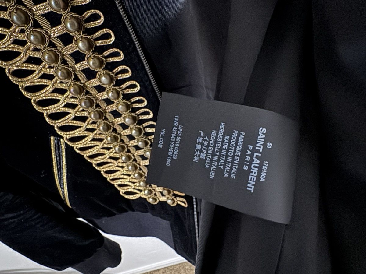 Hedi Slimane Saint Laurent officer jacket FW16 palladium Size US M / EU 48-50 / 2 - 7 Thumbnail