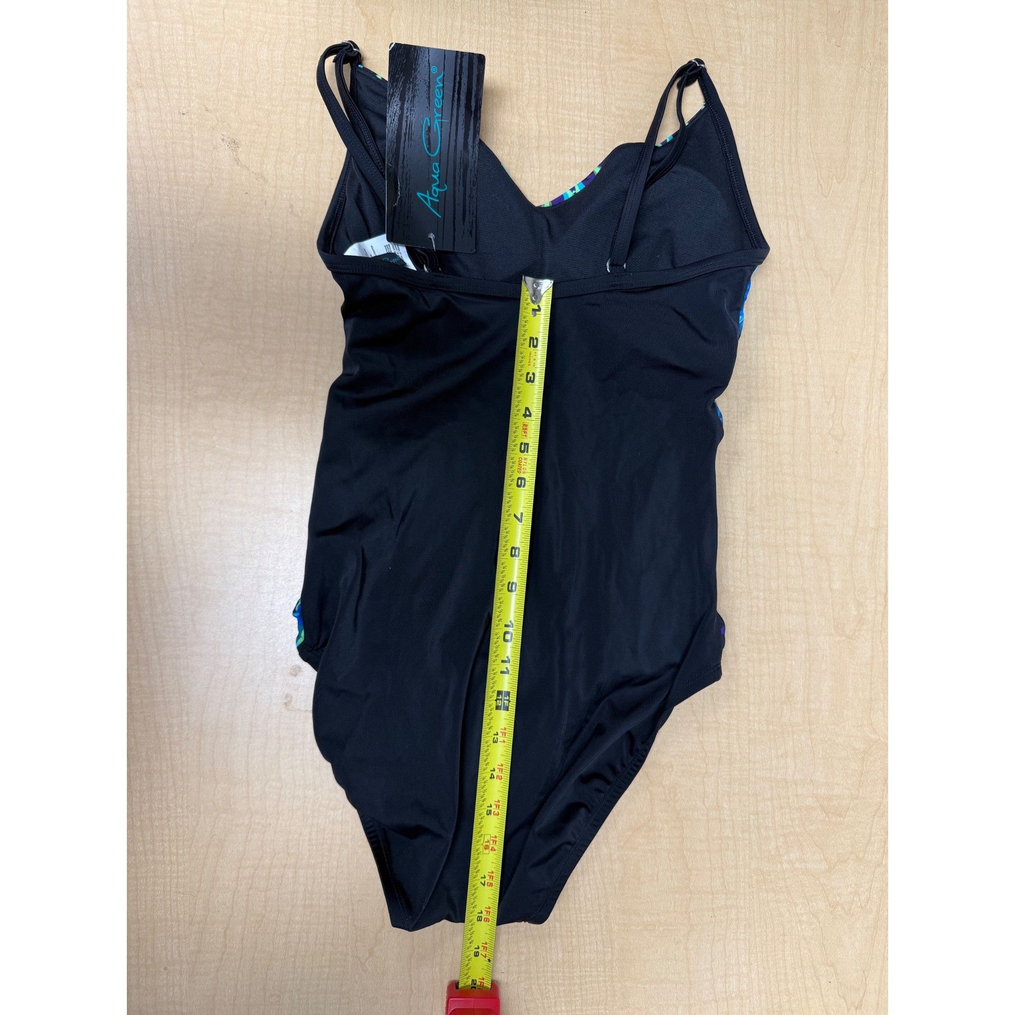 Other Aqua Green Womens Tropical Print One-Piece Swimsuit Adjustab Size ONE SIZE - 10 Thumbnail