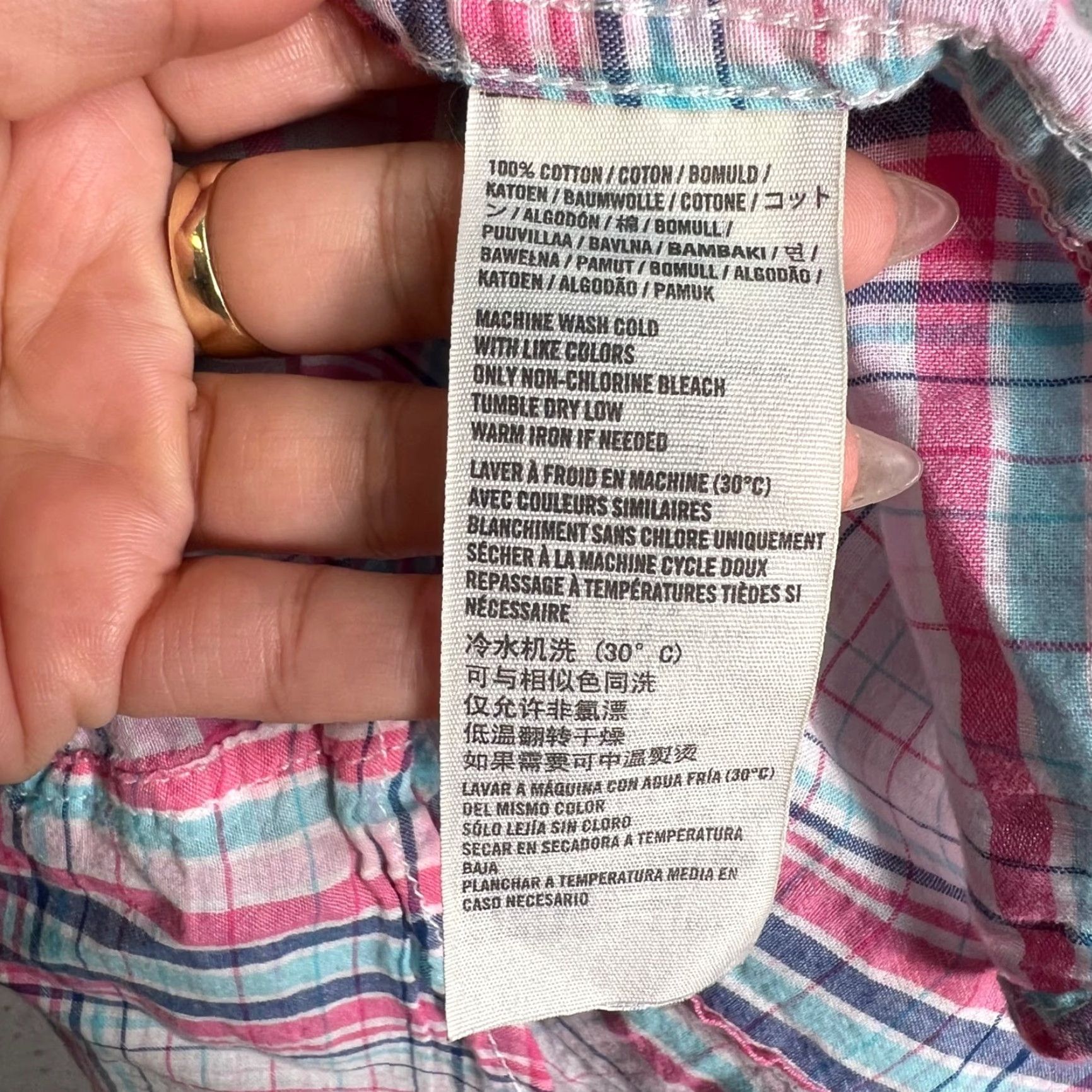 Abercrombie & Fitch Abercrombie & Fitch Womens Plaid Button-Up Shirt Long Sleeve XS Pink Casual Shirt Womens XS Size XS / US 0-2 / IT 36-38 - 4 Thumbnail