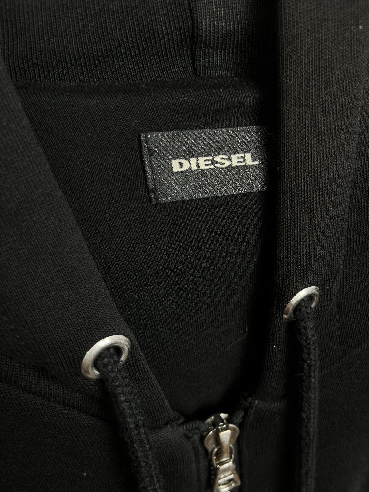 Diesel Diesel Black Zip Hoodie Jacket XL Genuine Leather Sleeves Size US XL / EU 56 / 4 - 4 Thumbnail