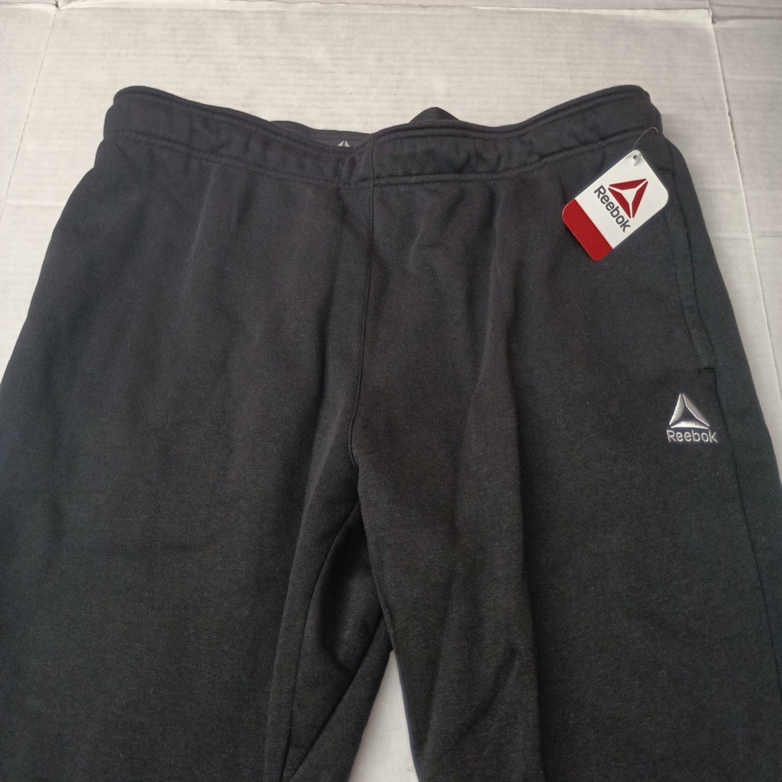 Reebok Reebok Fleece Sweatpants Men's XL Black Zip Pockets Slim Fit Size US 38 / EU 54 - 3 Thumbnail