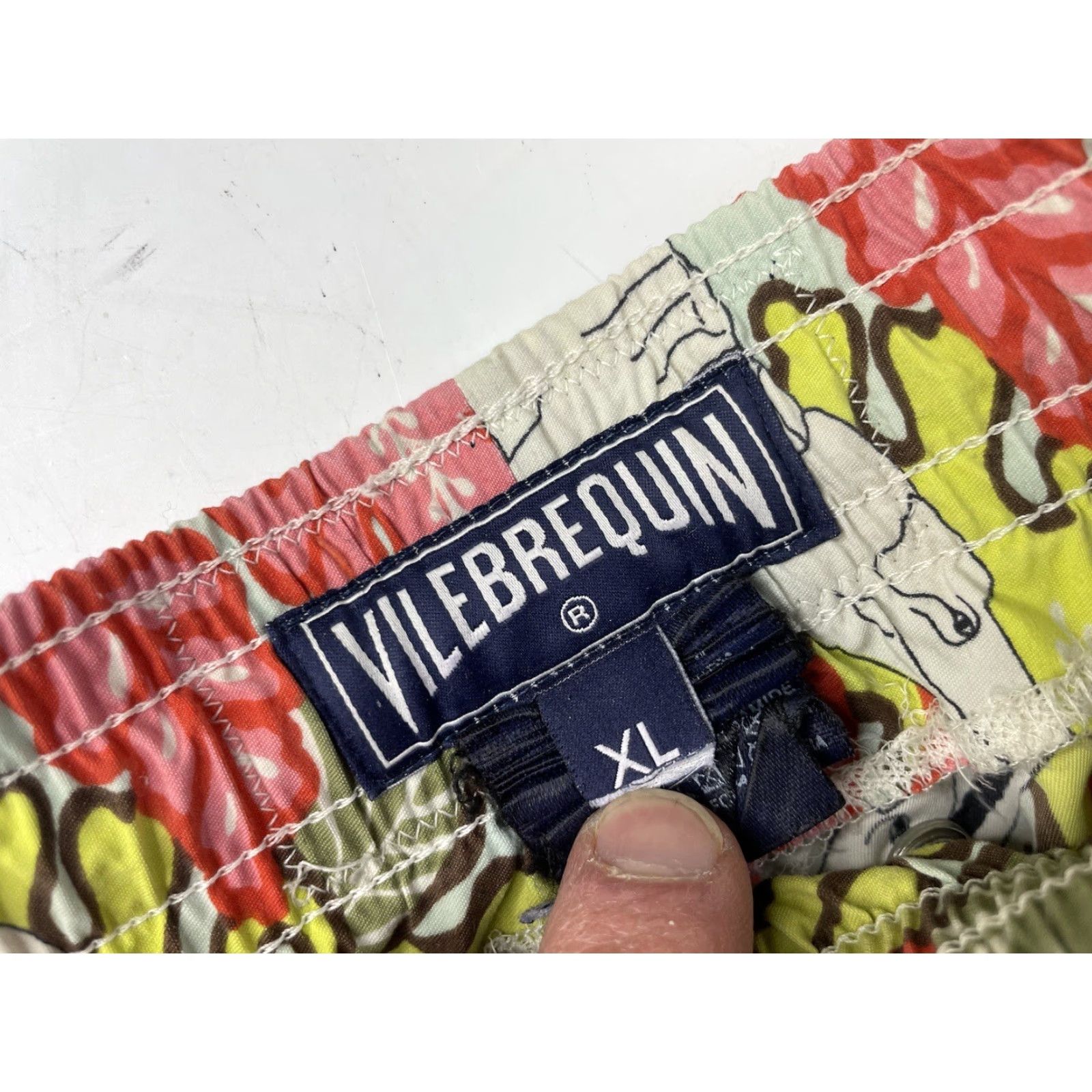 Vilebrequin Vilebrequin Swim Shorts Crocodile Floral Pattern Unlined Mens XL Multicoloured Polyamide Pockets Drawstring Holiday Board Shorts Size US 36 / EU 52 - 3 Thumbnail
