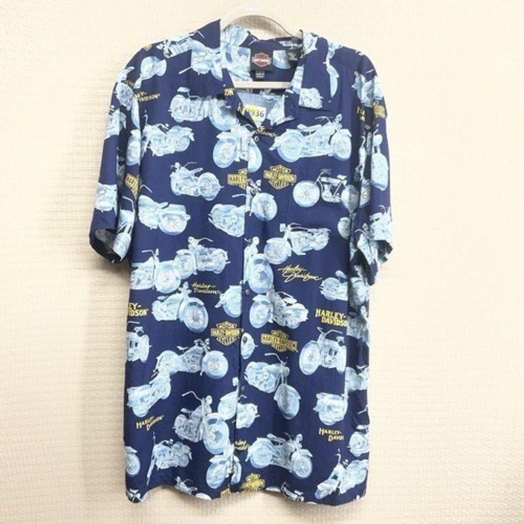 Harley Davidson NWOT Harley-Davidson Hawaiian Motorcycle Shirt Men Size XL Size US XL / EU 56 / 4 - 9 Thumbnail