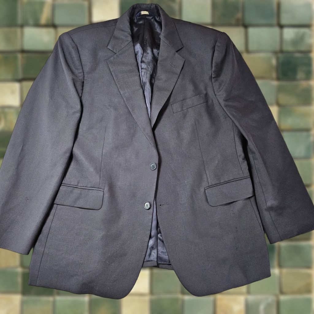 Brooks Brothers Brooks Brothers Blazer Mens 42S Black 346 Wool Stretch Suit Jacket Sports Coat Size 42R - 1 Thumbnail