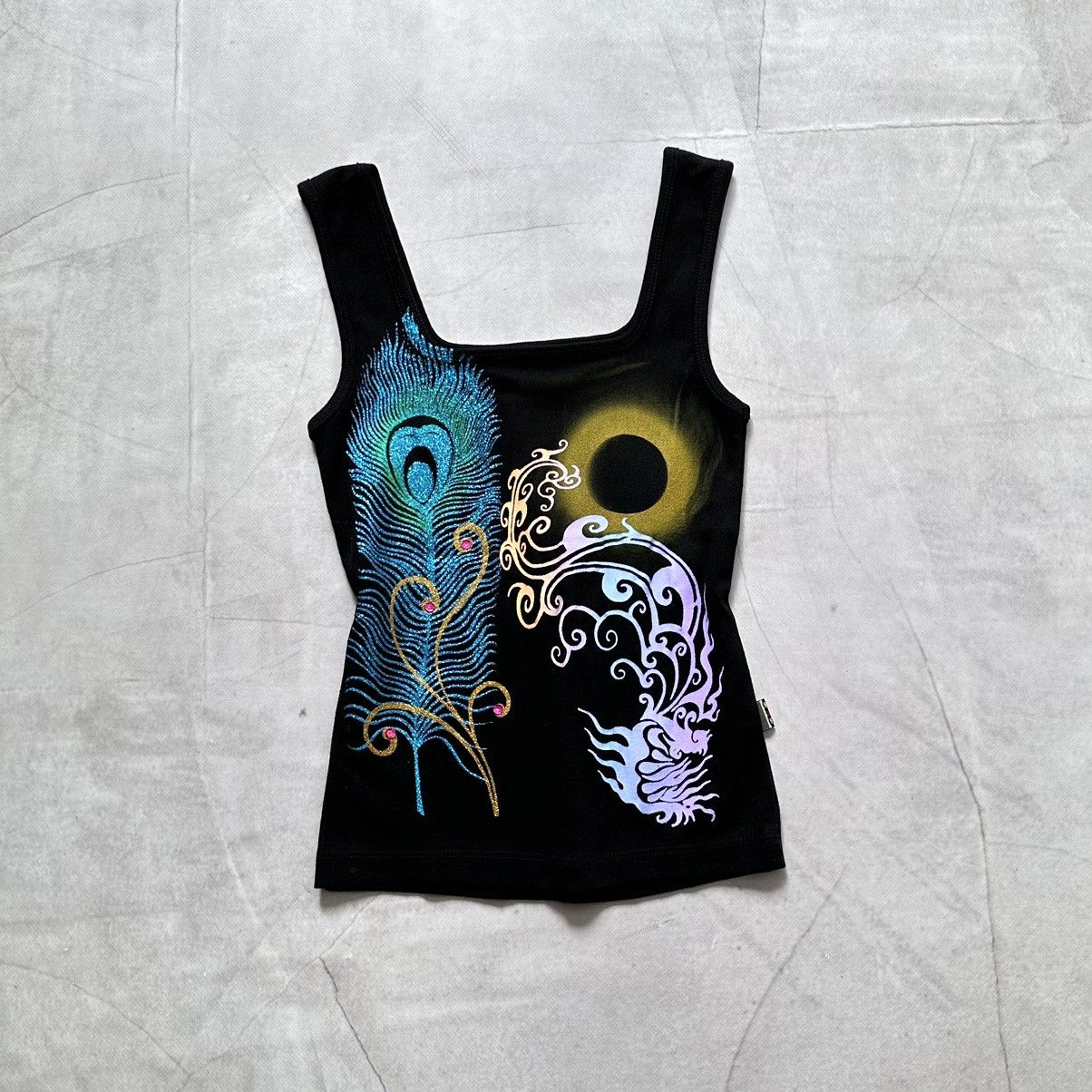 Hysteric Glamour Y2K Indian Bohemian Tank Top T Shirt Cop Copine Vibe Size S / US 4 / IT 40 - 1 Thumbnail