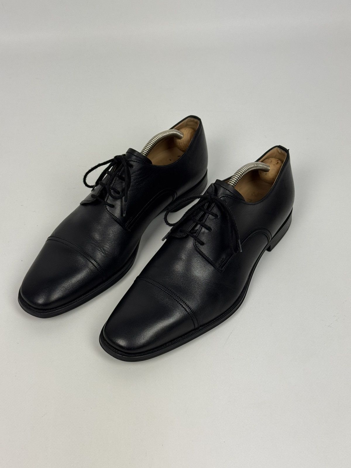 Bally Bally Tayson Leather Black Darby Shoes Men’s US 9 Size US 9 / EU 42 - 2 Thumbnail