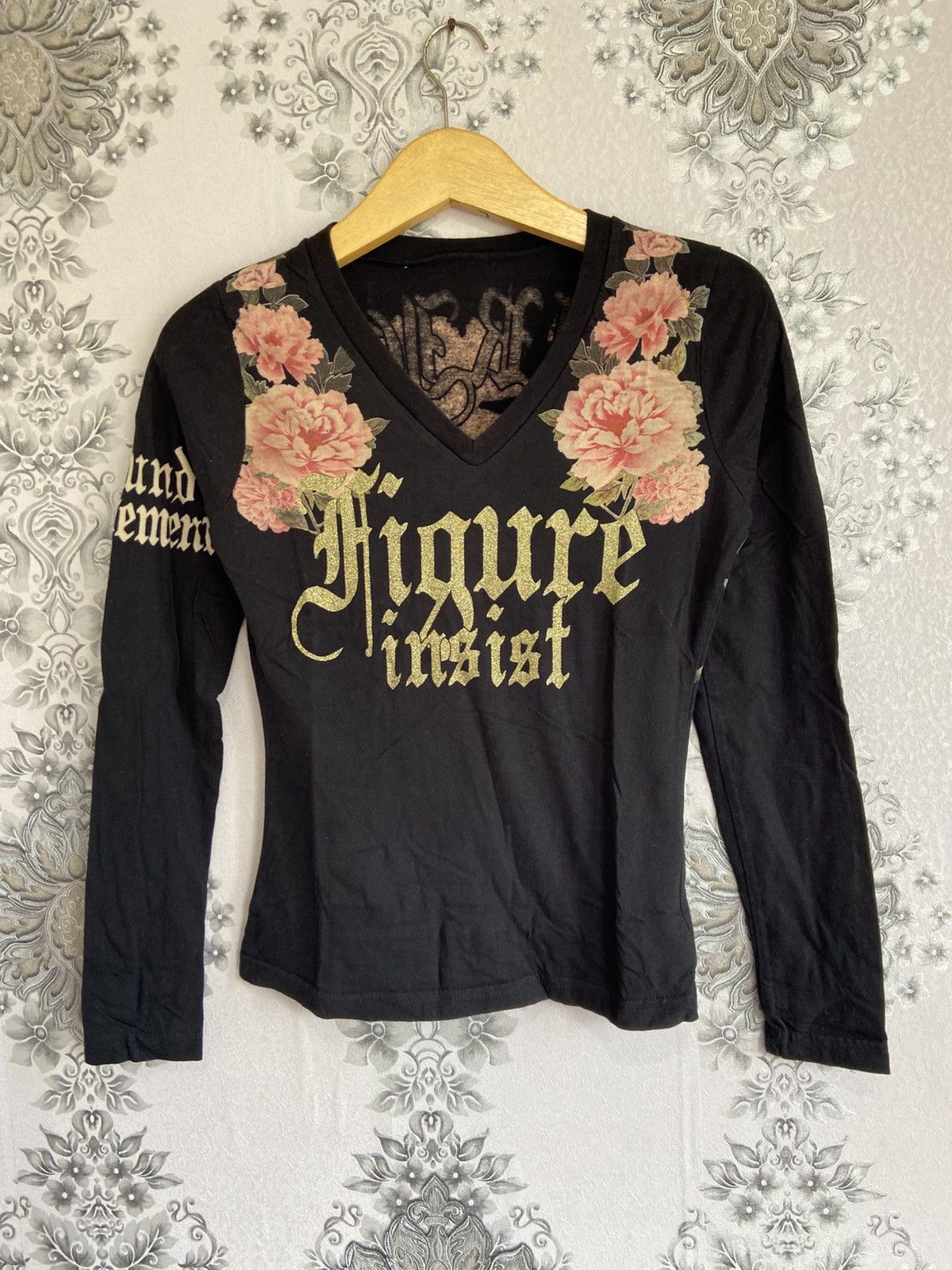 Le Grande Bleu (L.G.B.) D.L.A Figure Insist Skull Flower Longsleeve Tshirt Style Size US M / EU 48-50 / 2 - 1 Thumbnail