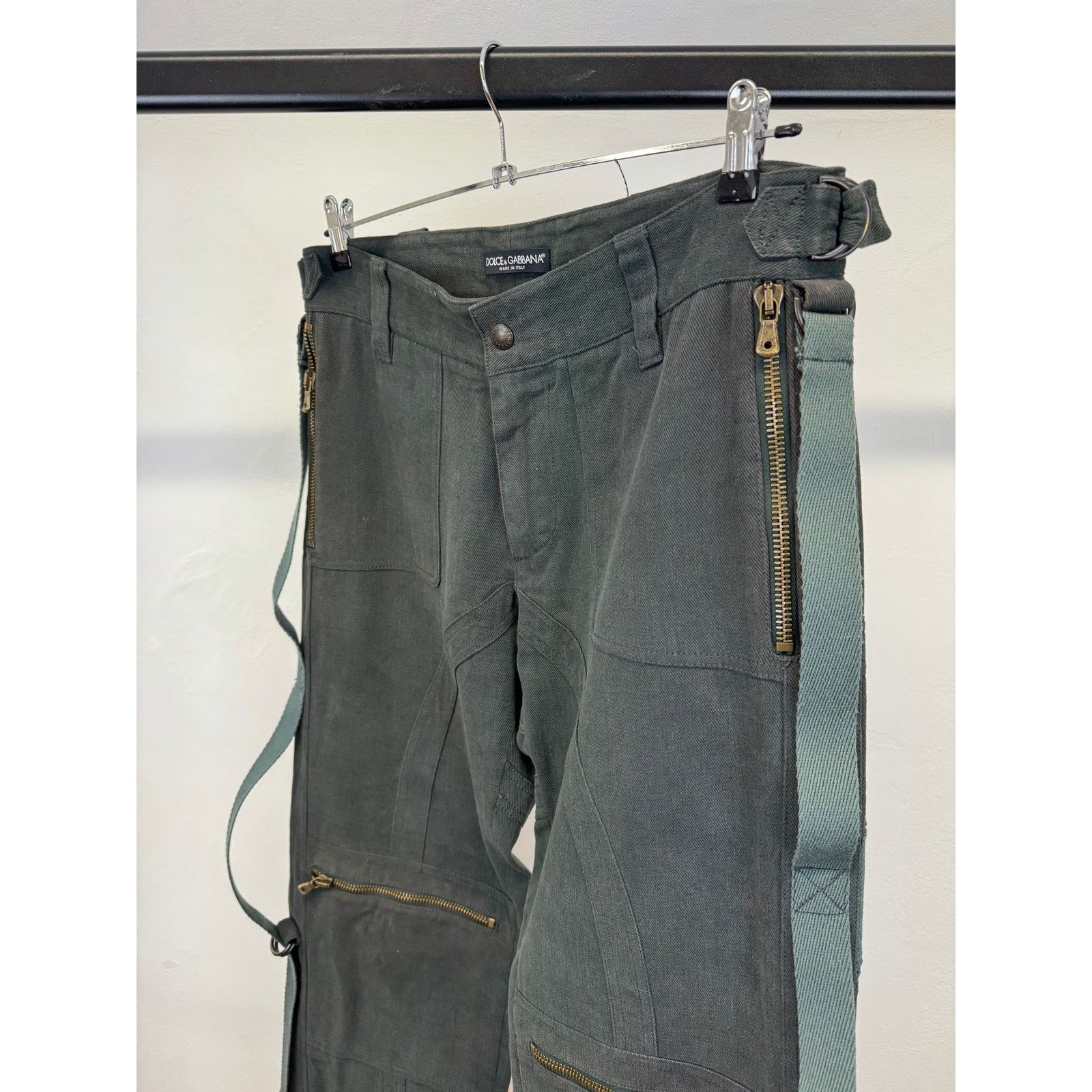 Dolce & Gabbana A/W2003 Dolce & Gabbana parachute bondage pants Size US 34 / EU 50 - 3 Thumbnail