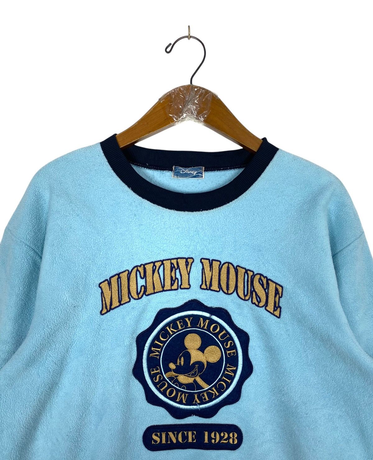 Disney Rare‼️ Disney Mickey Mouse Fleece Embroidery Big Logo Size US S / EU 44-46 / 1 - 4 Thumbnail