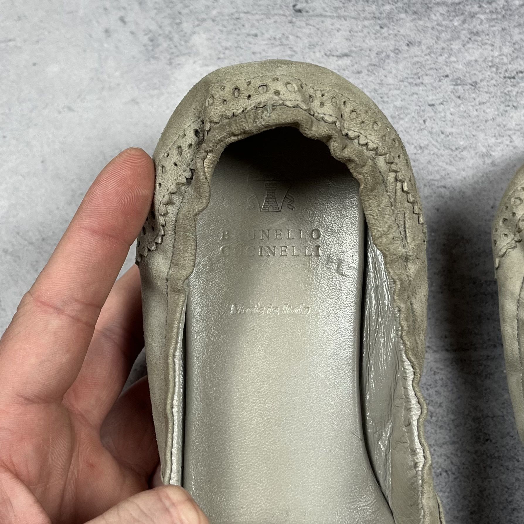 Brunello Cucinelli Ladies Brunello Cucinelli Monili Toe Suede Ballet Flats Size US 6.5 / IT 36.5 - 11 Thumbnail