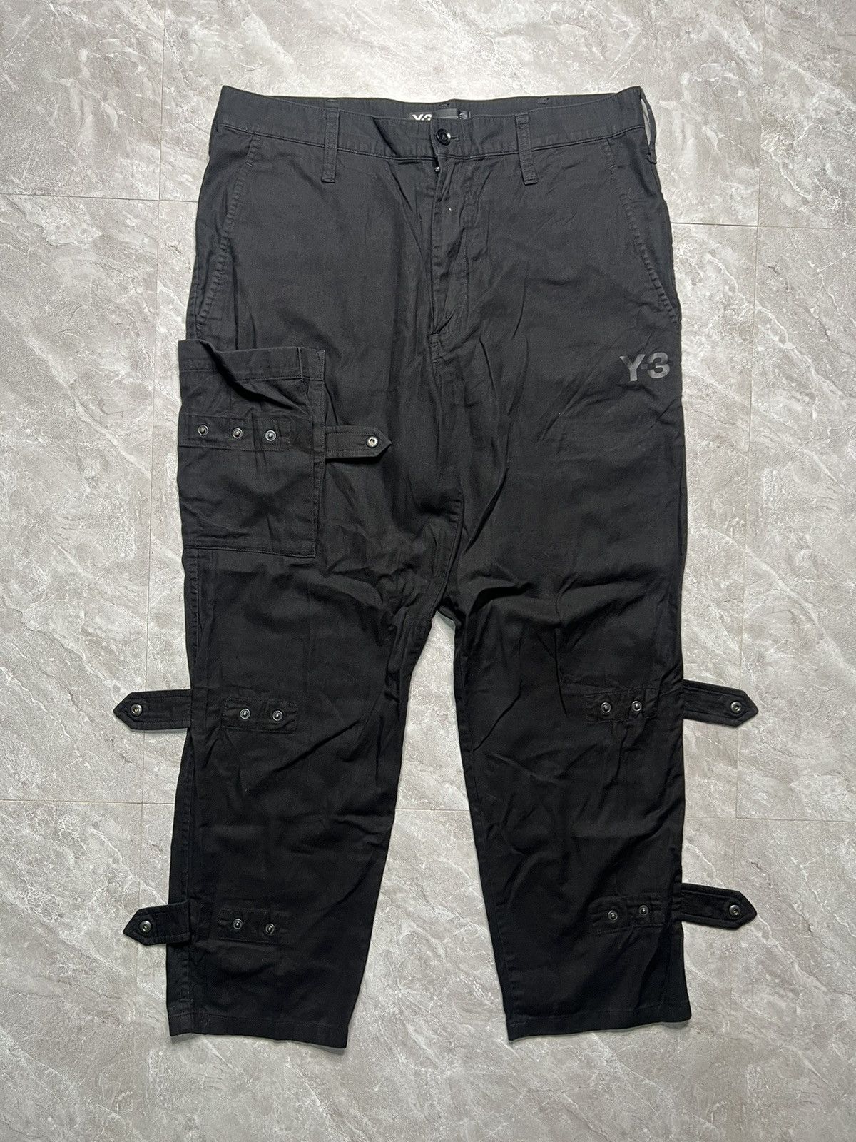 Y-3 Adidas x Y-3 Utility Single Cargo Pocket Pants Size US 30 / EU 46 - 1 Thumbnail