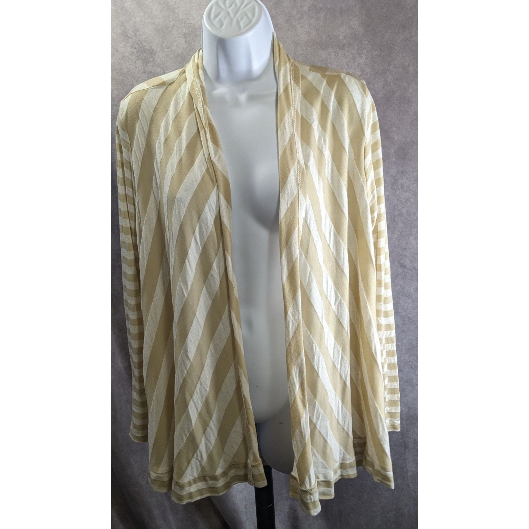 Other Preppy Fenn Wright Manson Beige & White Striped Open Front L Size M / US 6-8 / IT 42-44 - 4 Thumbnail