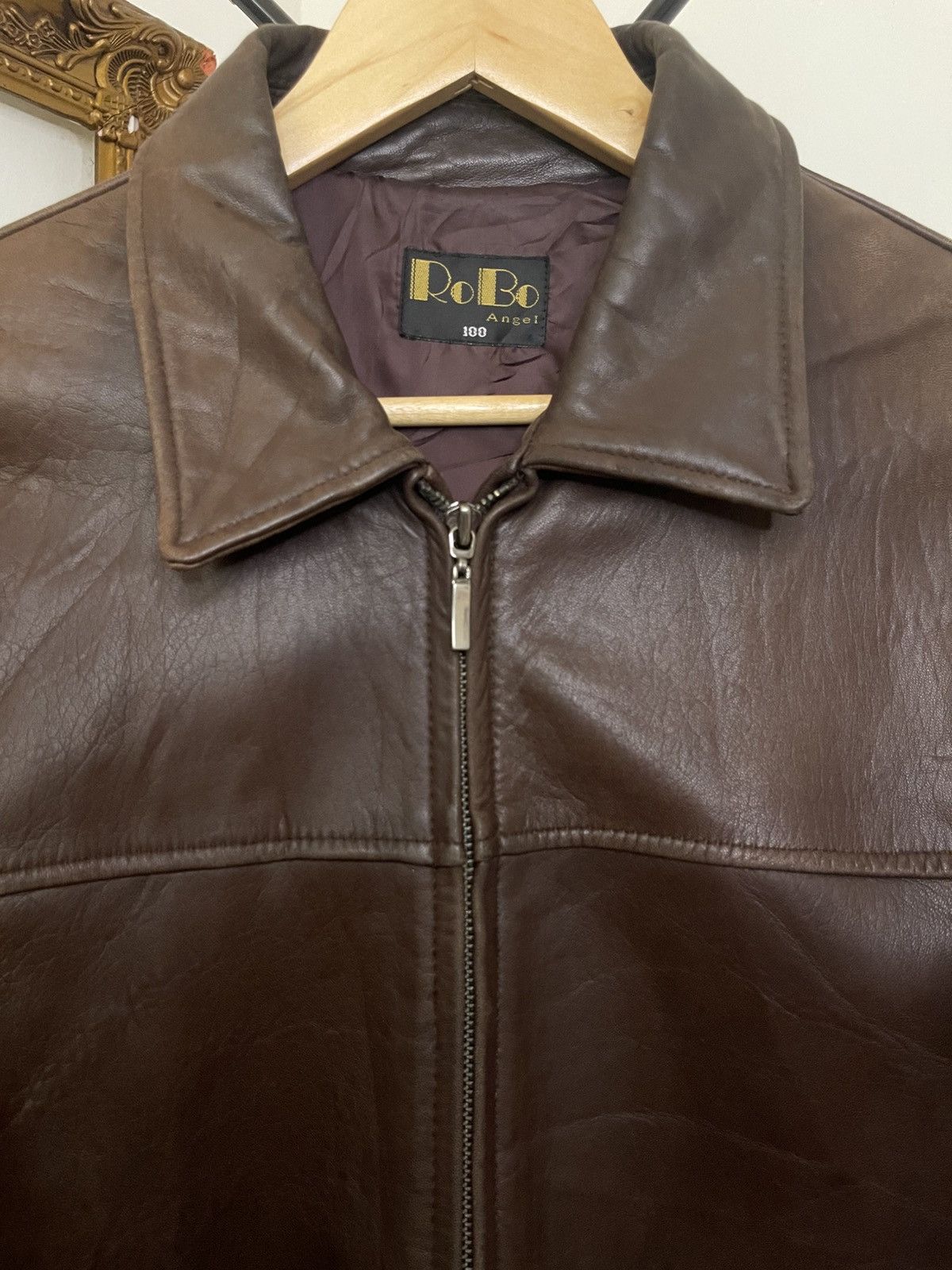 Vintage Vtg leather jacket Size US L / EU 52-54 / 3 - 4 Thumbnail