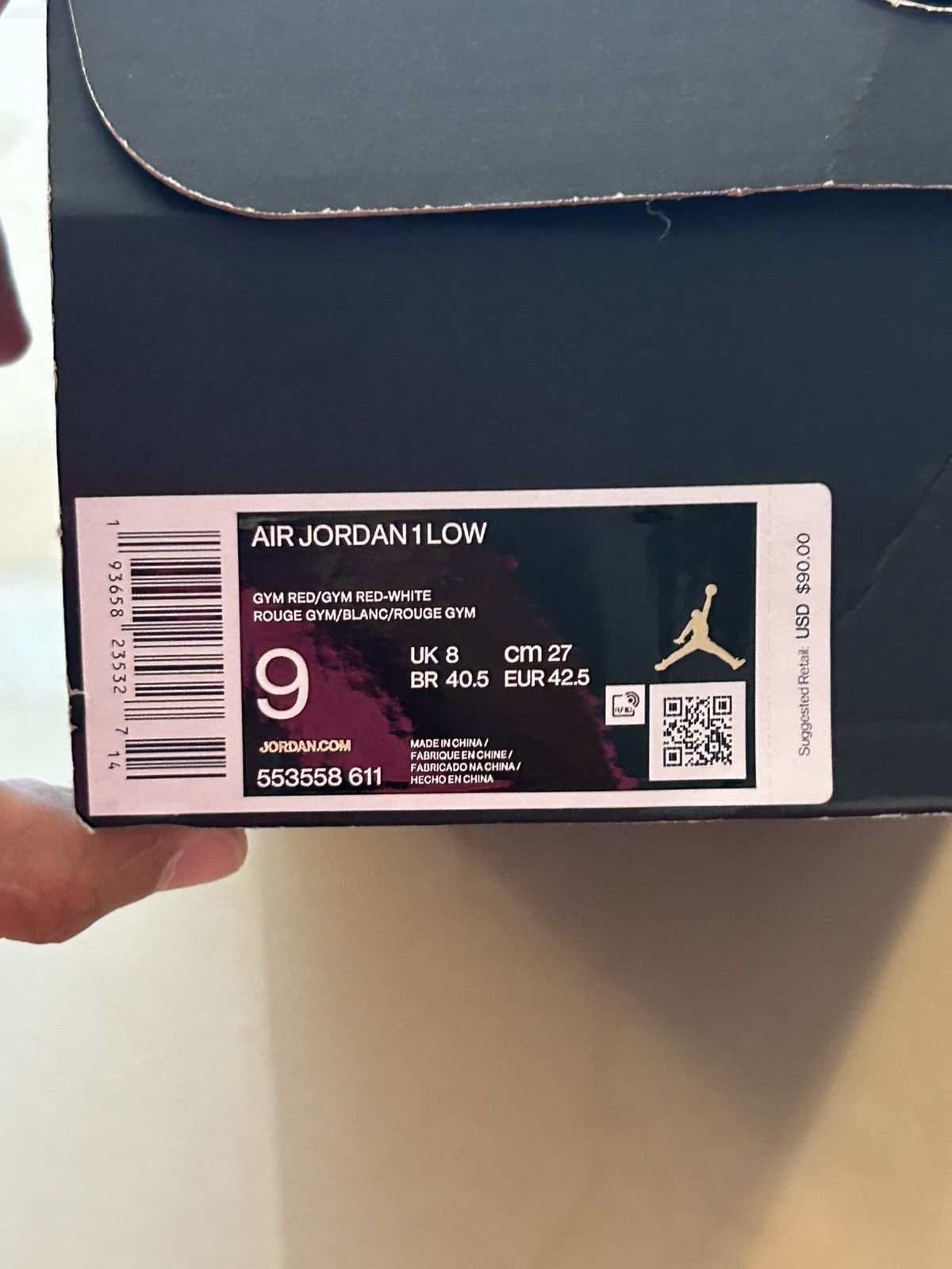 Jordan Brand Jordan 1 low gym red white Size US 9 / EU 42 - 7 Thumbnail