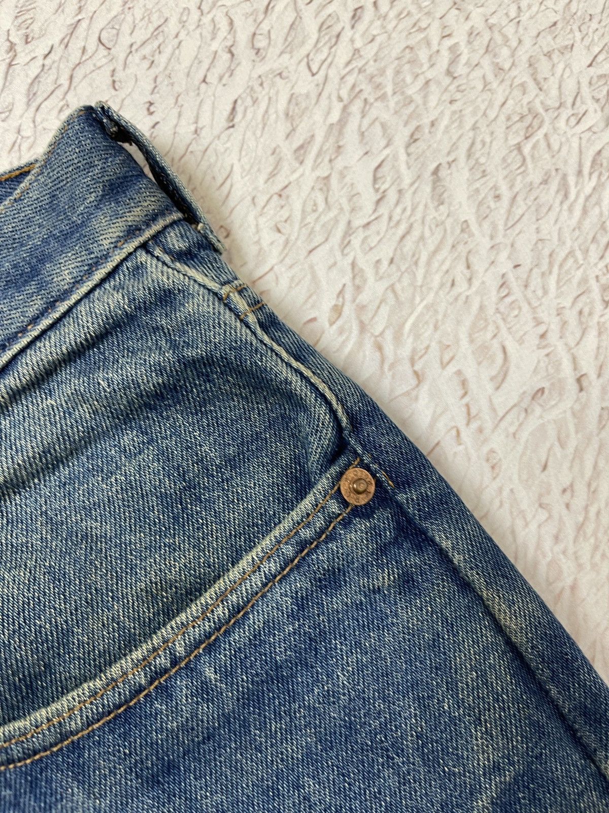 Polo Ralph Lauren Polo Ralph Lauren vintage made in USA faded denim jeans Size US 35 - 8 Thumbnail
