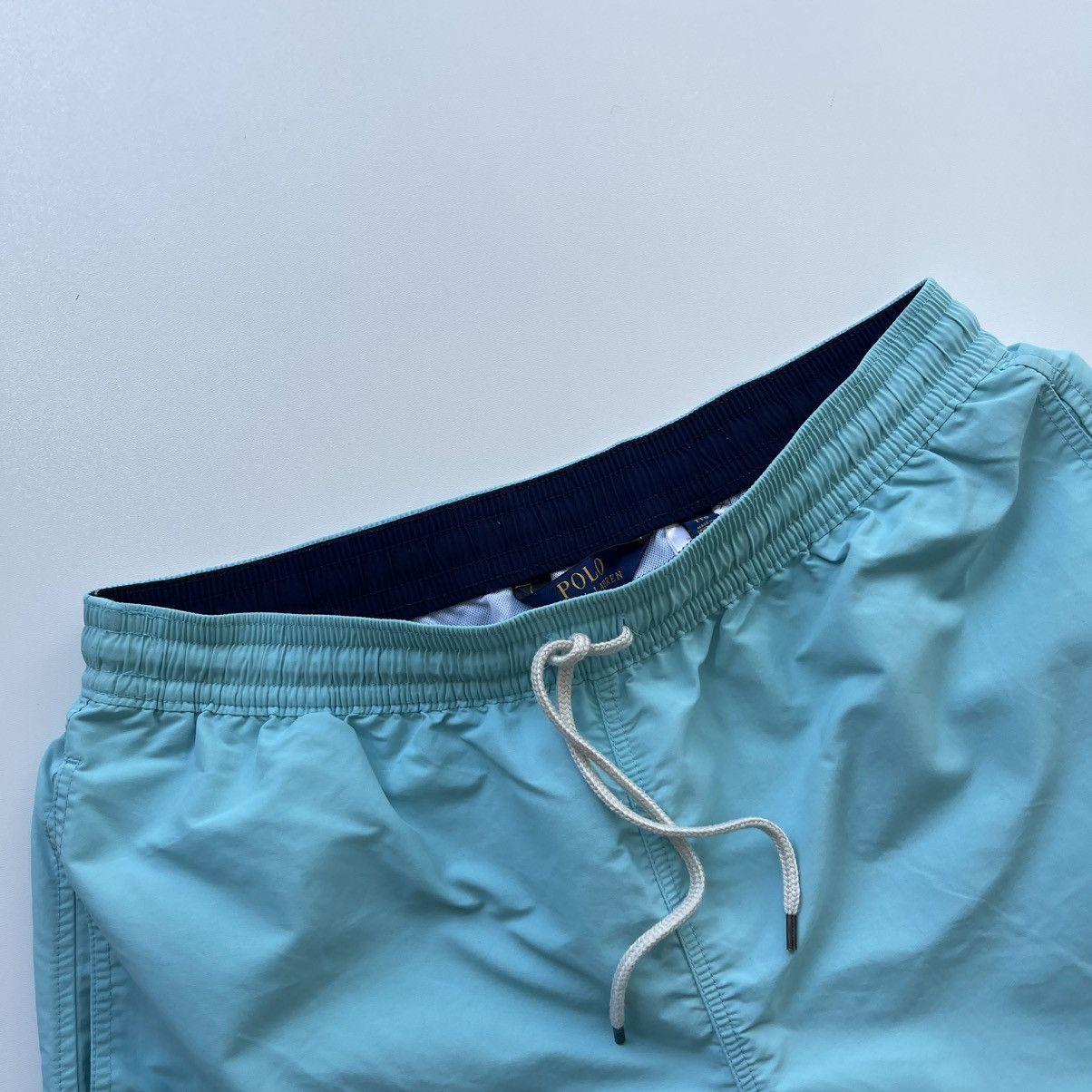 Polo Ralph Lauren × Ralph Lauren Polo Ralph Lauren Nylon Logo Swim Shorts Turquoise Size US 38 / EU 54 - 2 Thumbnail