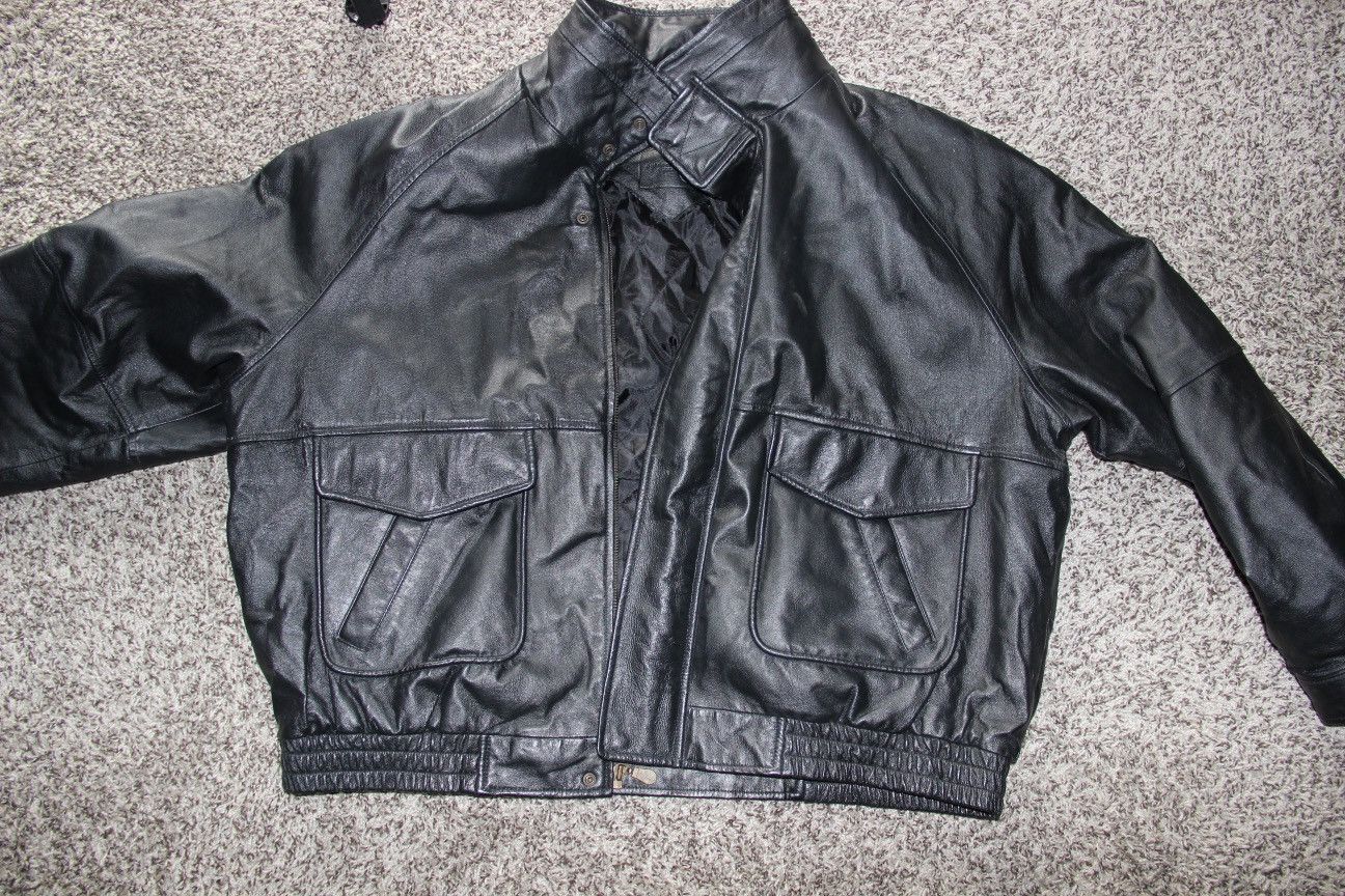 Vintage Classic Outdoor Exchange Leather Jacket Full Zip Size US XXL / EU 58 / 5 - 3 Thumbnail