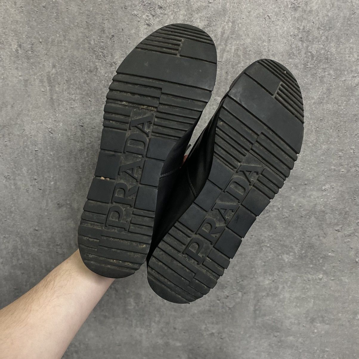 Prada 2000s Prada Black Leather Sneakers Size US 6.5 / EU 39-40 - 9 Thumbnail