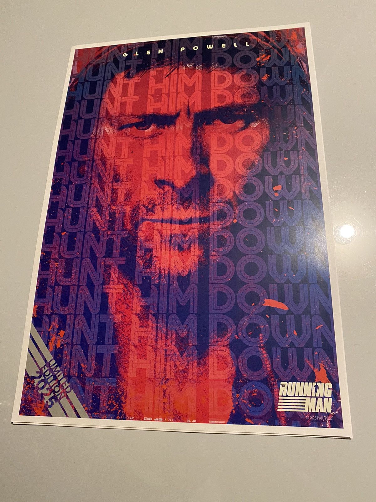 Warner Bros Running man movie limited edition film poster set Size ONE SIZE - 3 Thumbnail