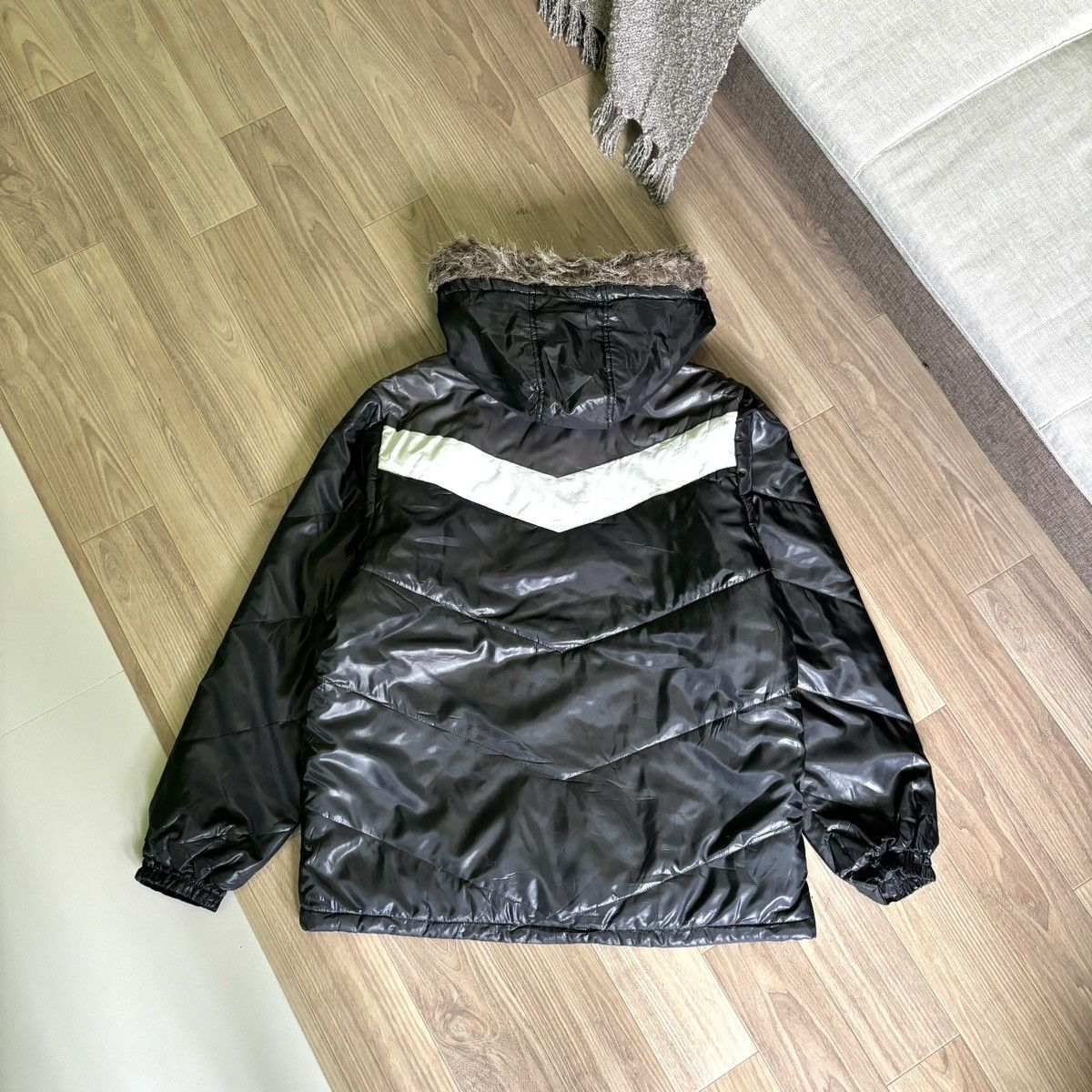 If Six Was Nine × Japanese Brand × Le Grande Bleu (L.G.B.) Body glove Fur jacket down puffer IfSixWasNine LGB Style Size US L / EU 52-54 / 3 - 5 Thumbnail