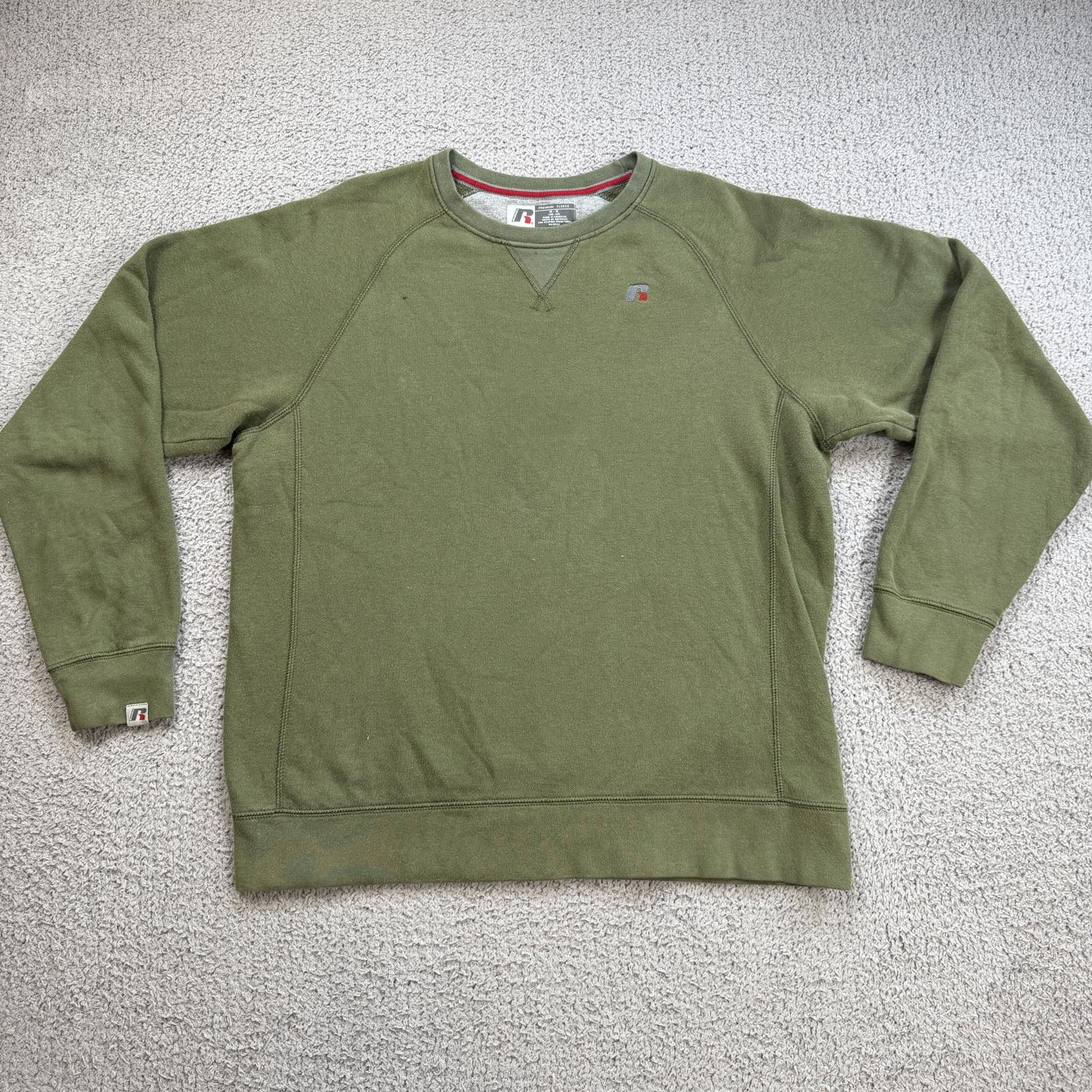 Russell Athletic Russell Athletic Premium Fleece Crewneck Sweatshirt Olive M Size US L / EU 52-54 / 3 - 1 Thumbnail
