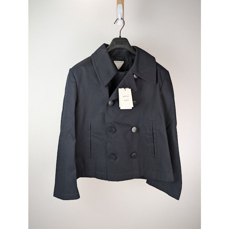 Bottega Veneta o1rshd1 Cotton Twill Caban Jacket in Midnight Blue Size US L / EU 52-54 / 3 - 8 Thumbnail