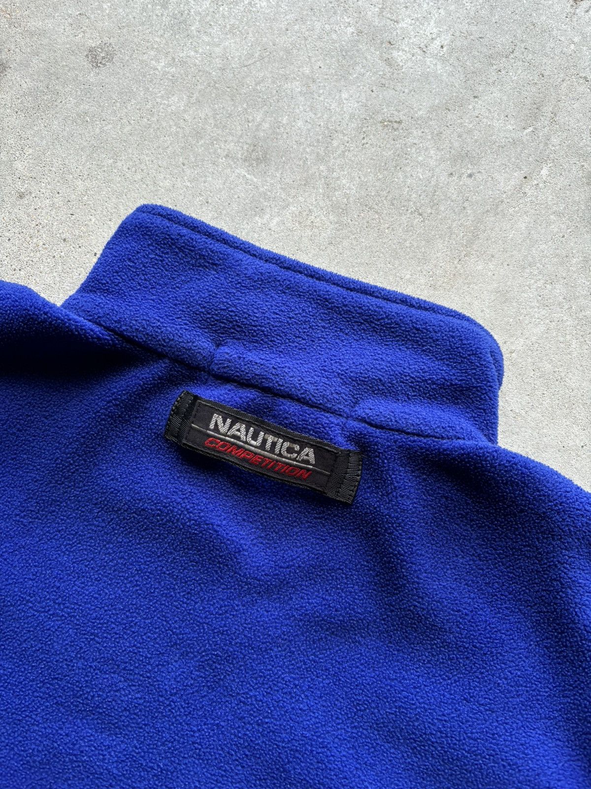 Nautica vintage 90s NAUTICA COMPETITION fleece spellout sweater Size US L / EU 52-54 / 3 - 14 Thumbnail