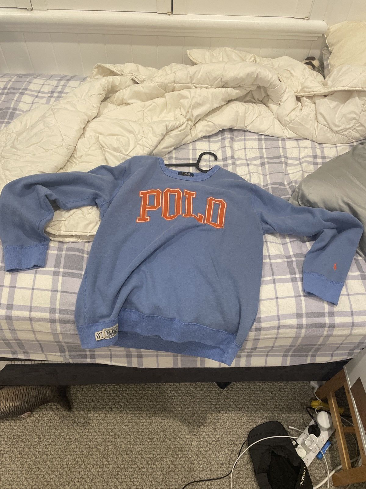 Polo Ralph Lauren × Ralph Lauren The RL Fleece Logo Sweatshirt in Blue Size US XXS / EU 40 - 4 Thumbnail