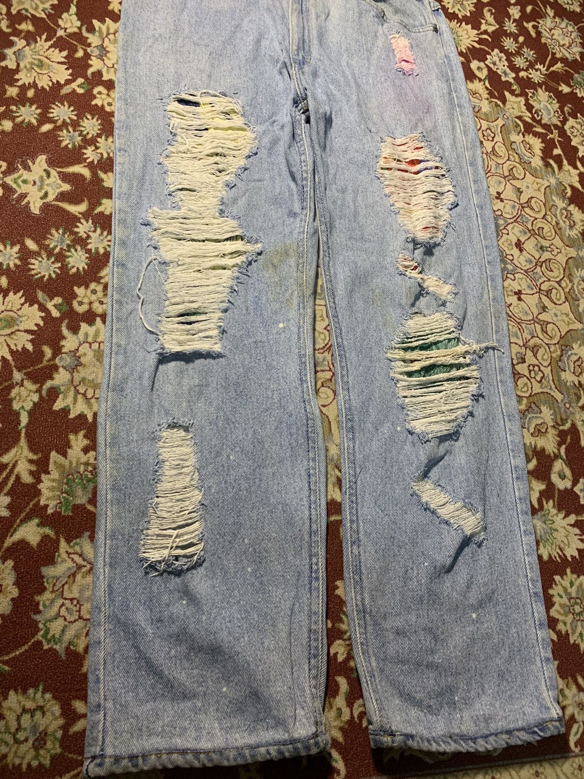 Lee 90s LEE SAMPLE BORO SASHIKO PANT RARE Size US 32 / EU 48 - 3 Thumbnail