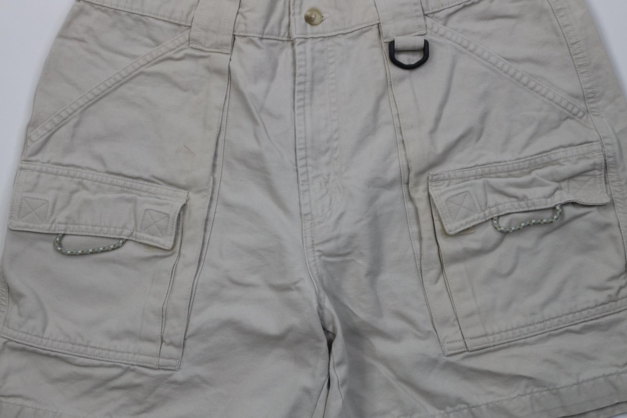 Columbia Vintage 90s Y2K Columbia Above Knee Cargo Shorts Stone Size 33" - 3 Thumbnail
