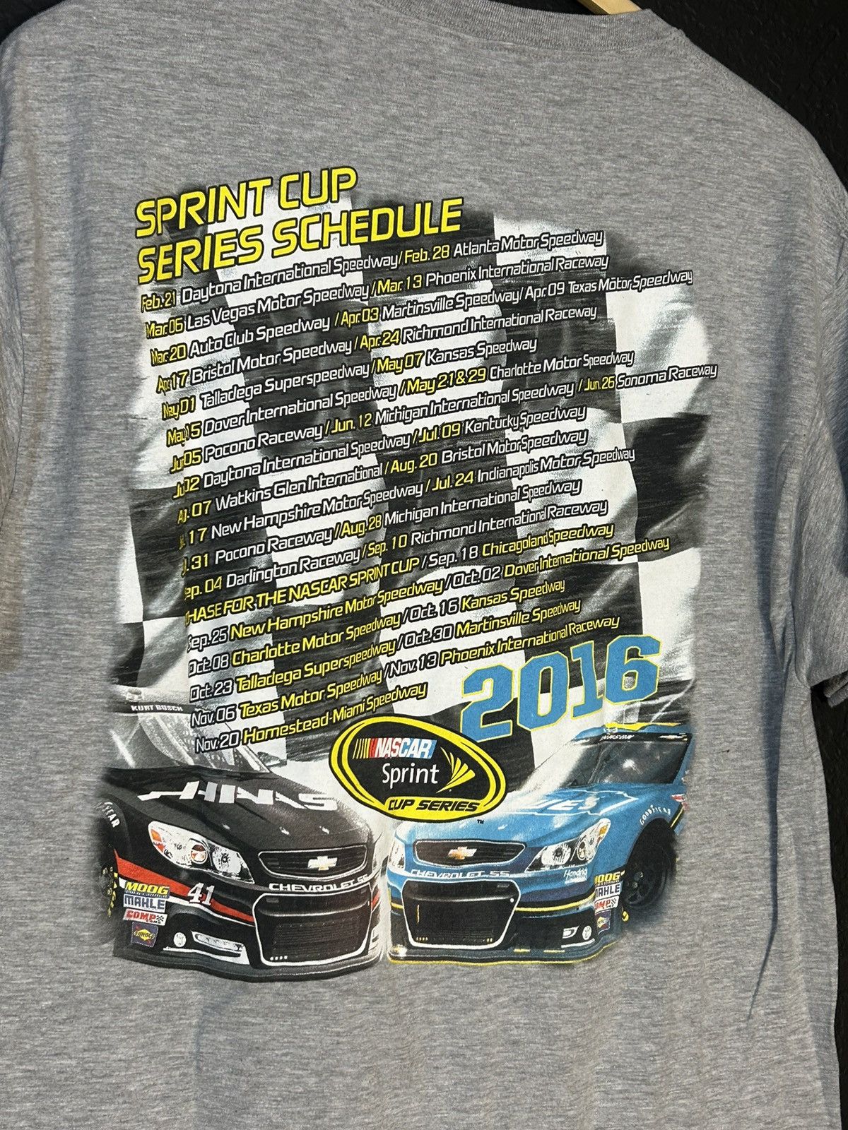 NASCAR 2016 Sprint Cub Nascar Tour T Shirt Size US L / EU 52-54 / 3 - 5 Thumbnail