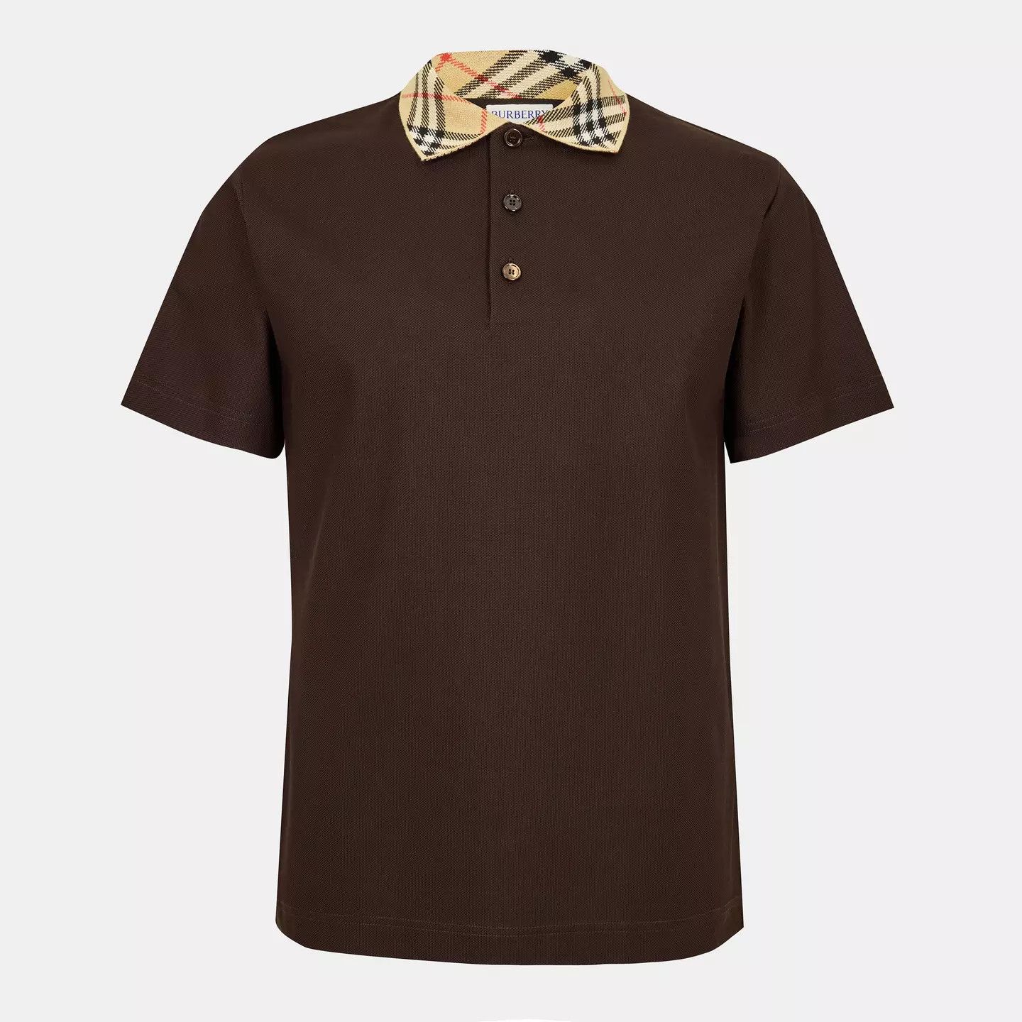 Burberry o1g2r1mq0426 Short Sleeve Polo Shirt in Brown Size US L / EU 52-54 / 3 - 1 Thumbnail