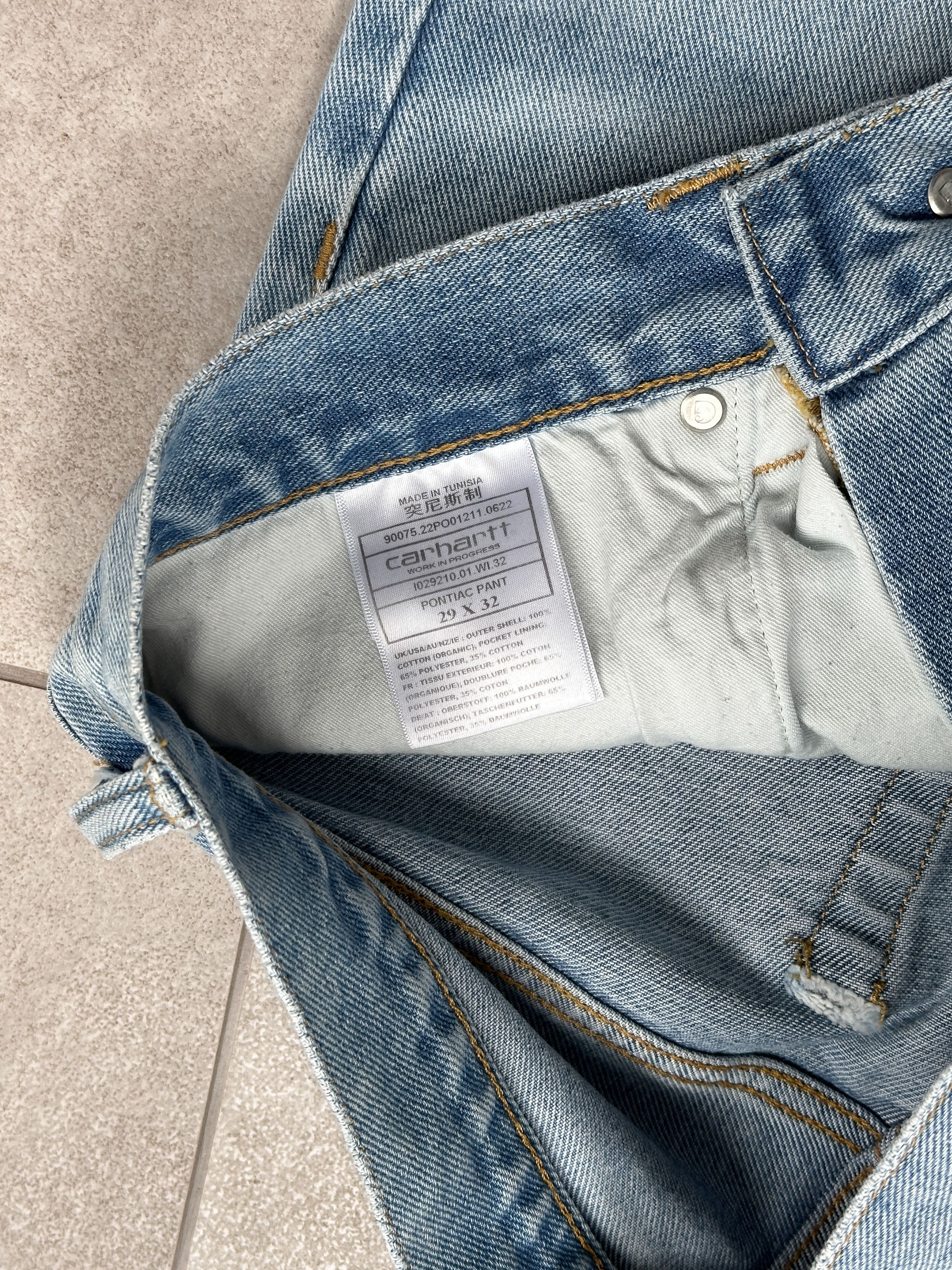 Carhartt Carhartt Pontiac Blue Denim Pants Jeans Size US 30 / EU 46 - 8 Thumbnail