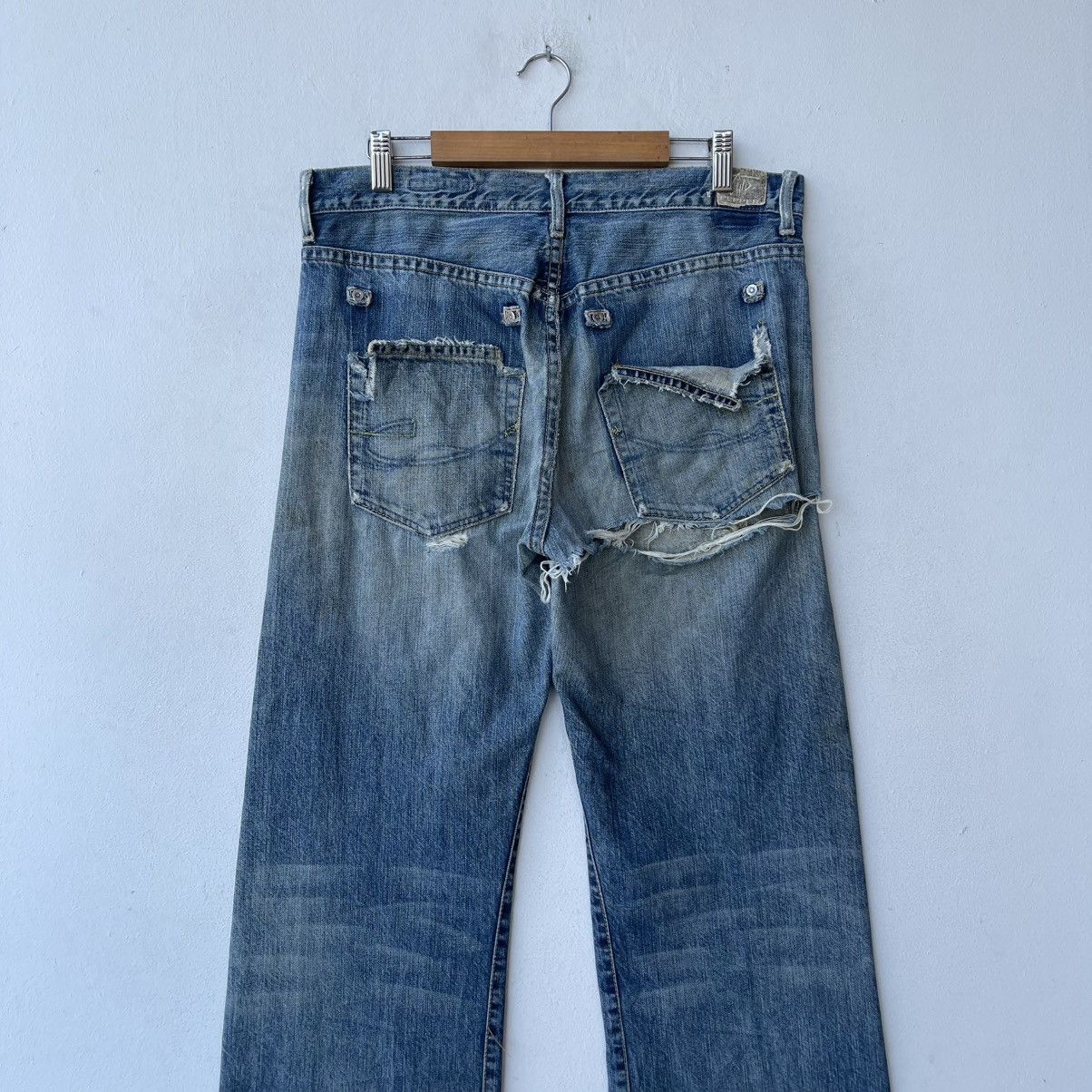 Chip & Pepper Archival Chip & Pepper Destroyed Boro Denim Jeans Size US 31 - 11 Thumbnail