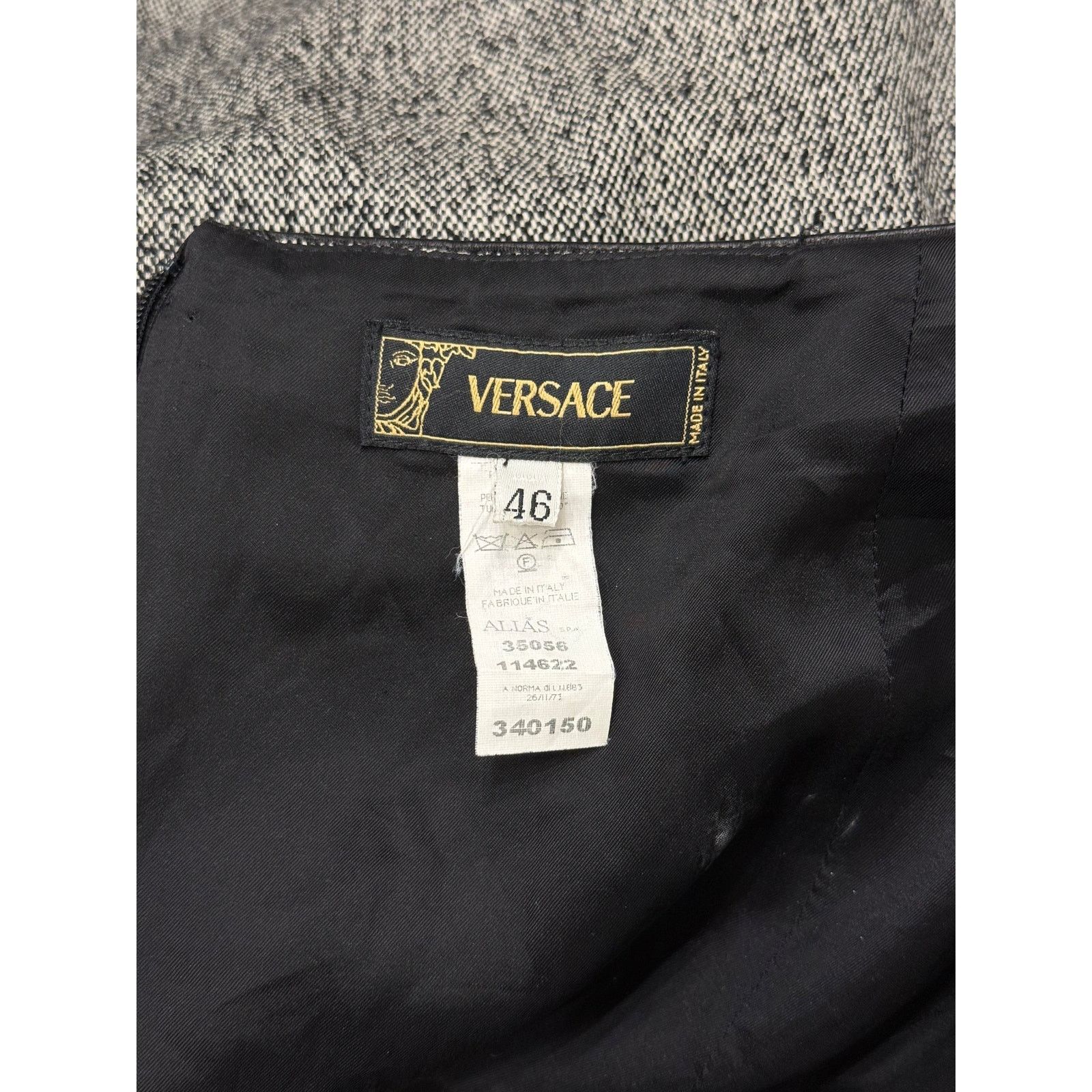 Versace 2000s Gianni Versace bondage studded wool skirt Size 32" / US 10 / IT 46 - 7 Thumbnail