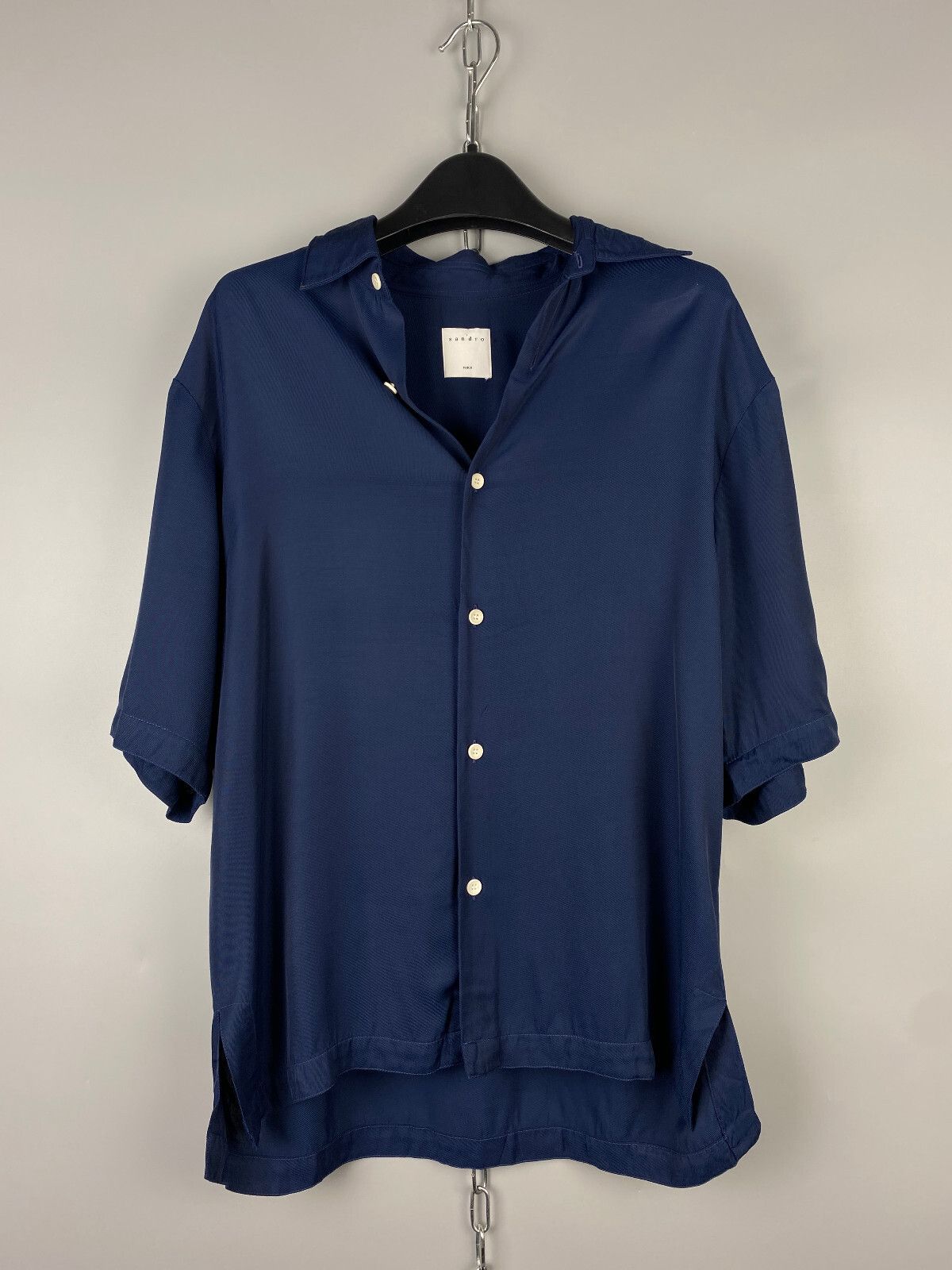 Sandro Sandro Button Short Sleeve Shirt Size US S / EU 44-46 / 1 - 1 Thumbnail