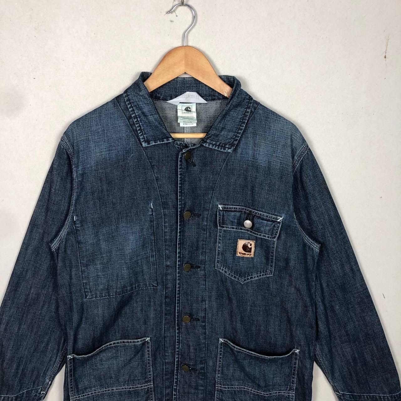 Carhartt Vintage 90s Carhatt Chore Work Denim Jacket Size US M / EU 48-50 / 2 - 3 Thumbnail