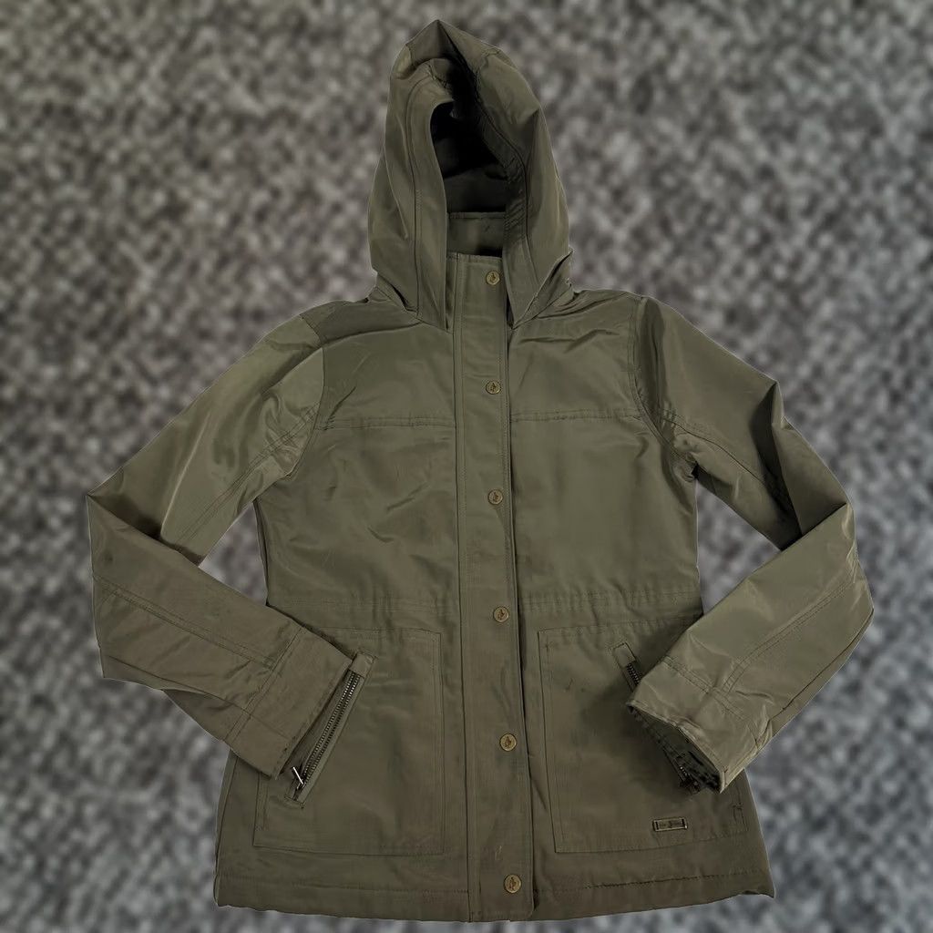 Abercrombie & Fitch Abercrombie & Fitch Womens S Hooded Technical Water Wind Resistant Jacket Coat Jacket Weatherproof Green Regular S Womens Size S / US 4 / IT 40 - 1 Thumbnail