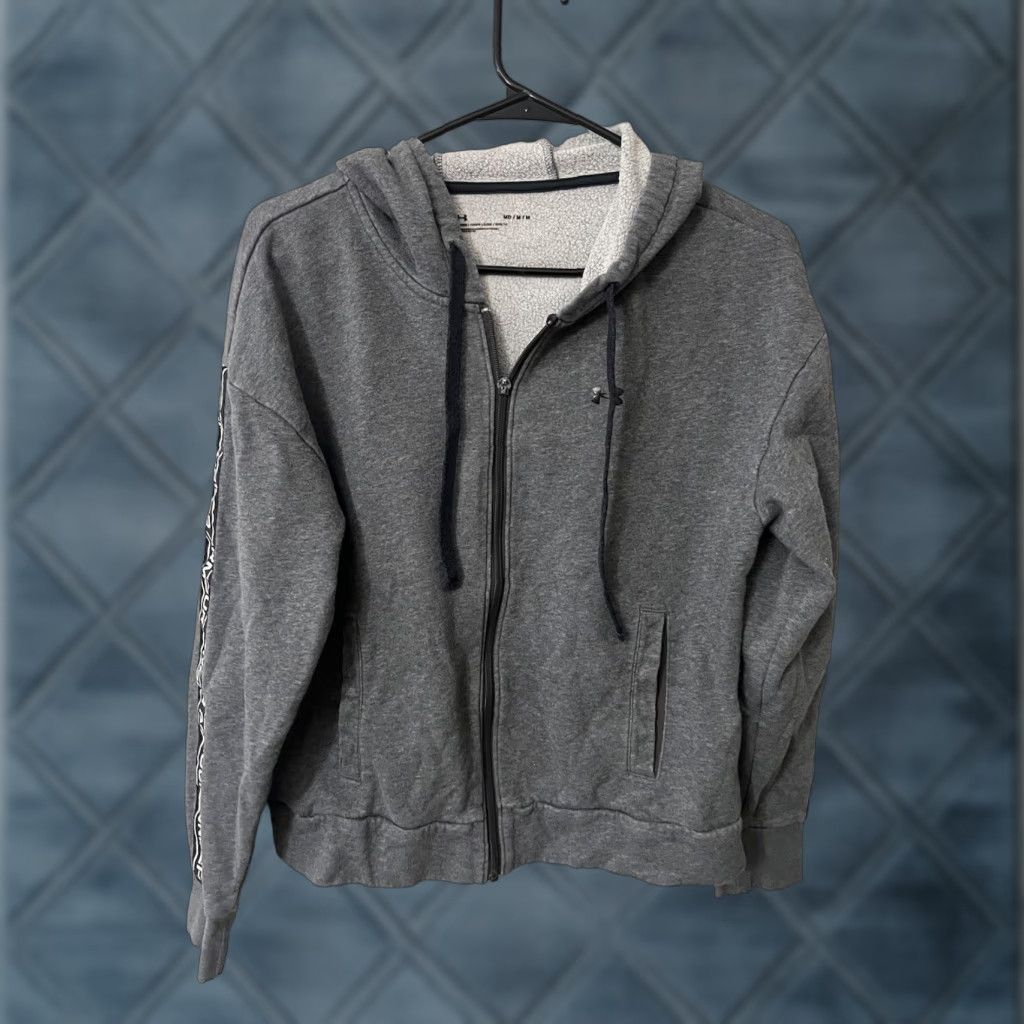 Under Armour UnderArmour Womens UA Rival Full Zip Hoodie Jacket Sweatshirt Gray M Size M / US 6-8 / IT 42-44 - 1 Thumbnail