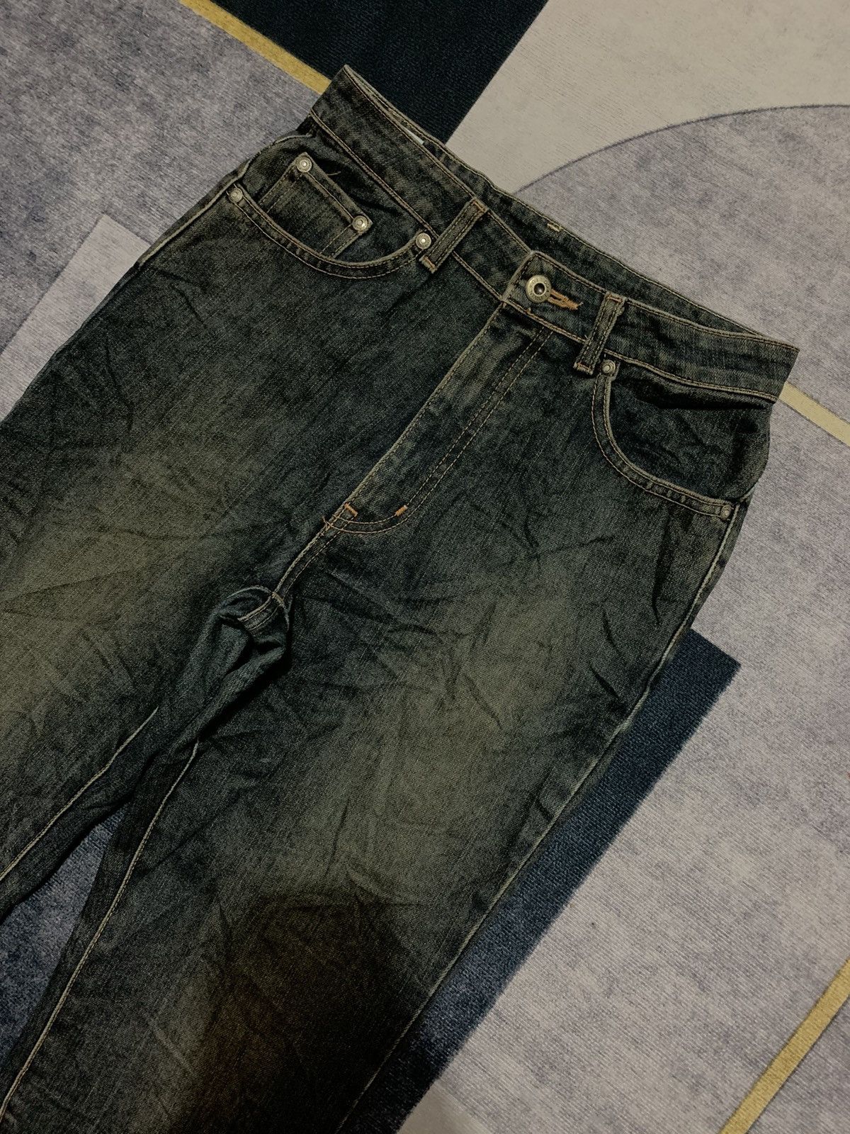 Vintage Y2K EDWIN BOOT CUT DENIM PANTS Size US 27 - 2 Thumbnail