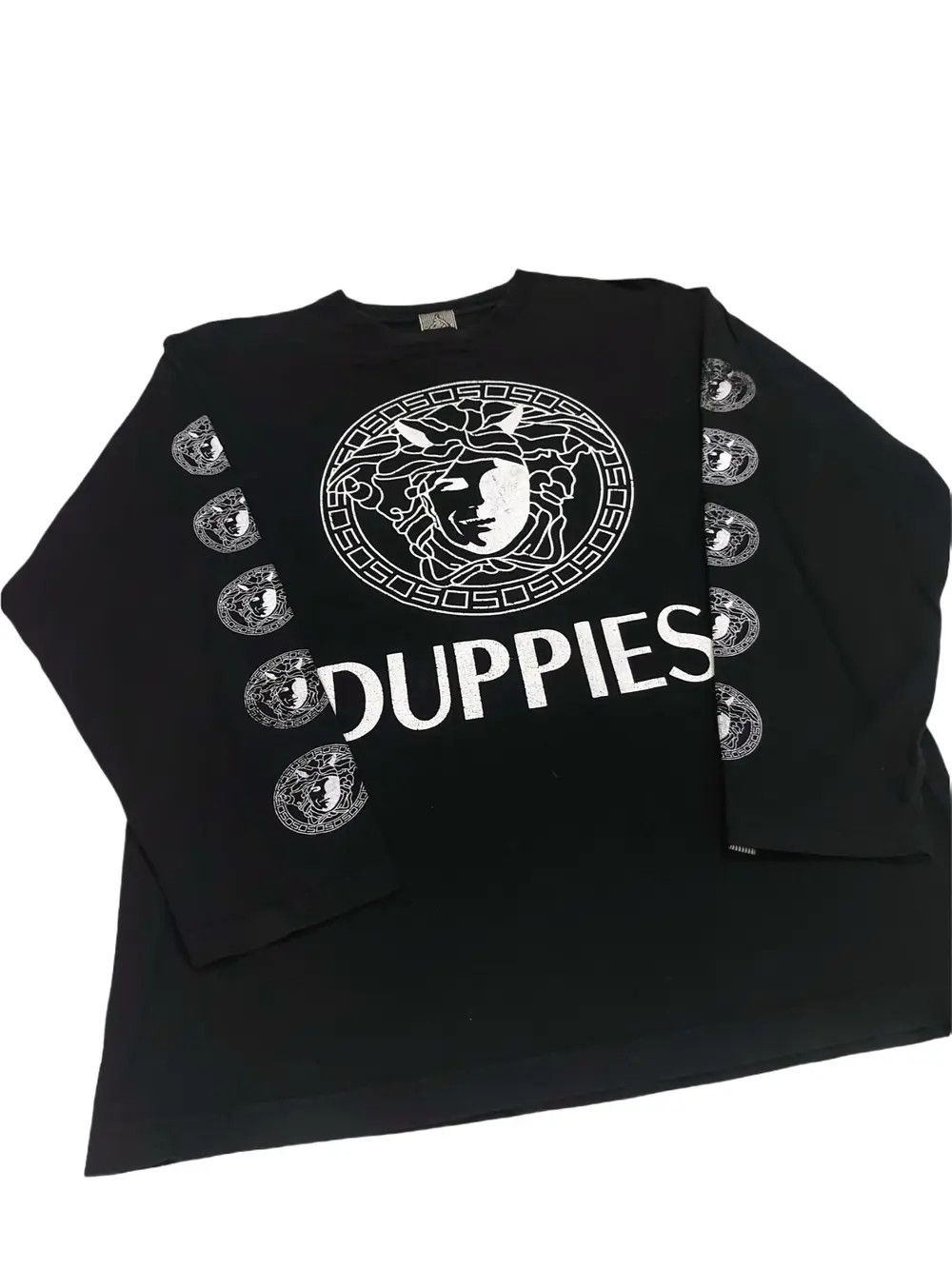 If Six Was Nine Rare! 50 Duppies Babylon Versace Parody L/S Tee Size US XL / EU 56 / 4 - 4 Thumbnail