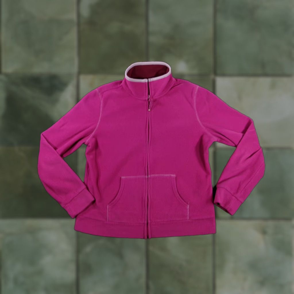 Old Navy Old Navy Jacket Womens M Pink Full Zip Fleece Stand Collar Pockets Casual Shirt/Jacket Mens Womens Girls Boys Size M / US 6-8 / IT 42-44 - 1 Thumbnail