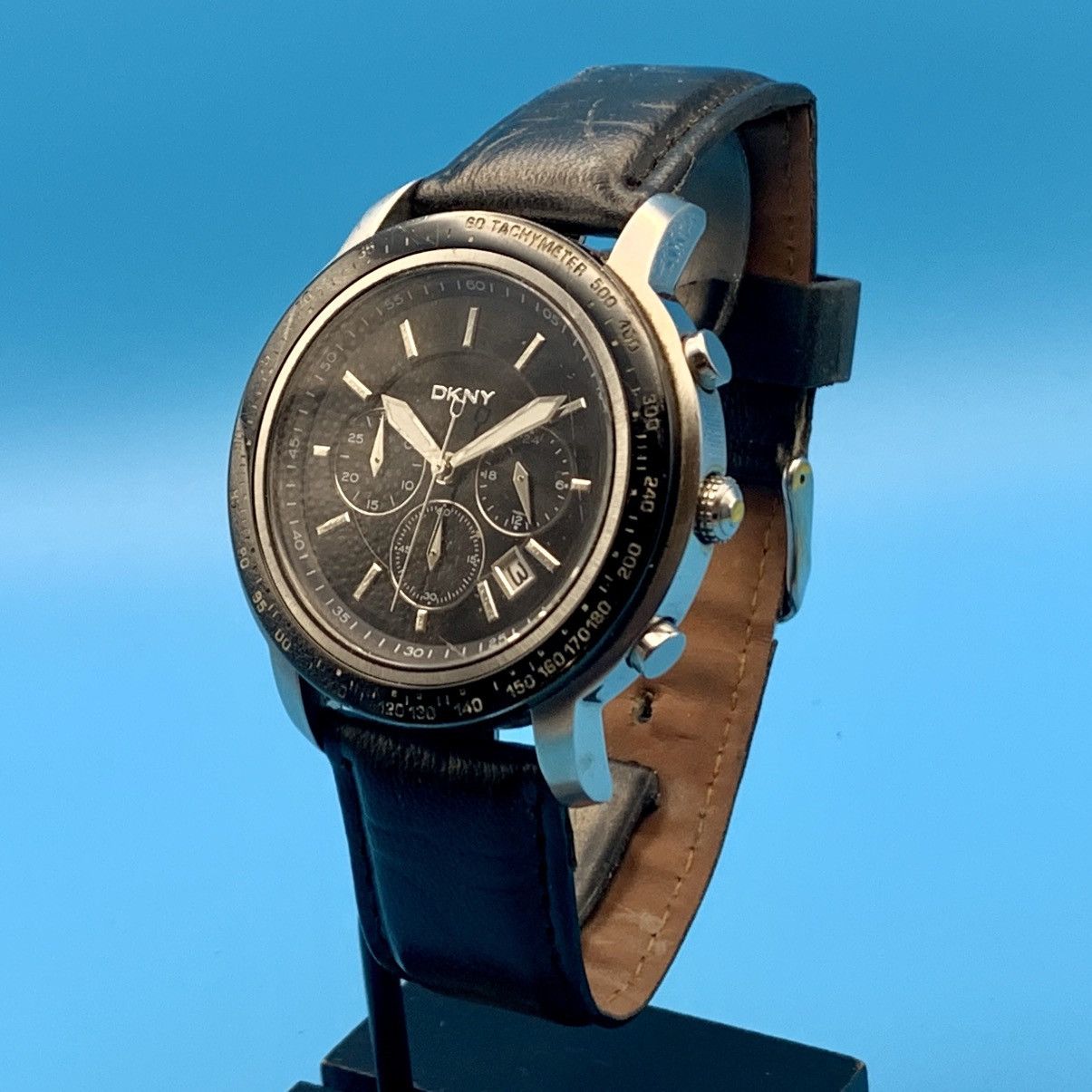 DKNY DKNY NY-1478 Men’s Chrono Wristwatch St Steel Works New Batt Size ONE SIZE - 4 Thumbnail