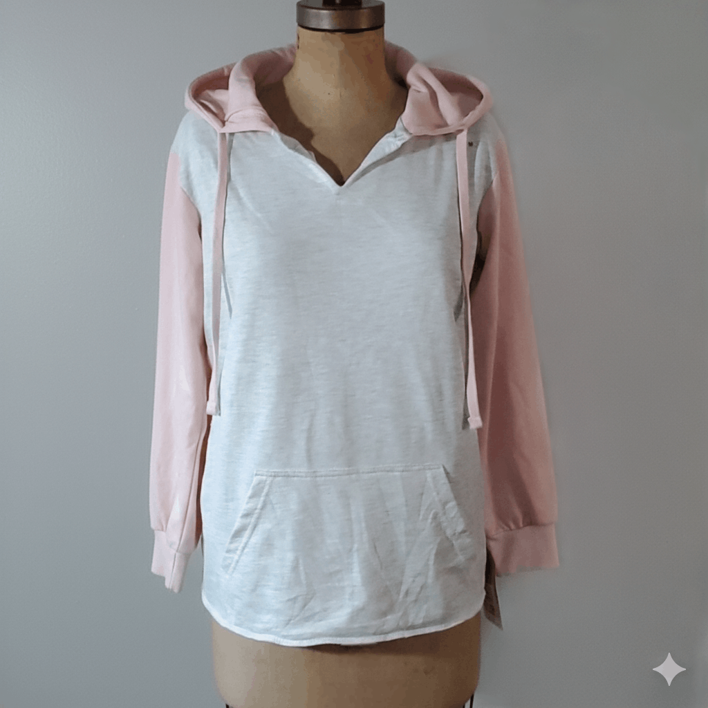 Other MV Sport Size M NEW Hoodie Terrycloth Cameo Pink Heather Size M / US 6-8 / IT 42-44 - 1 Thumbnail