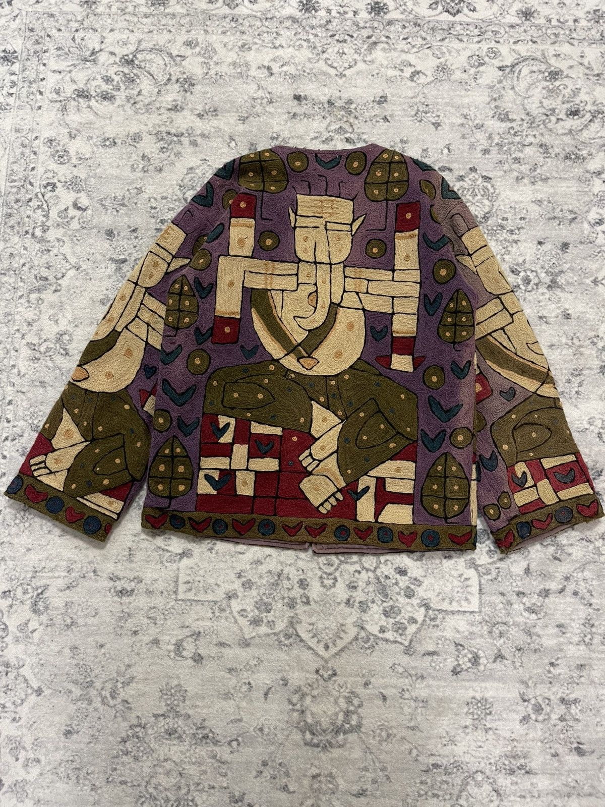 Japanese Brand VERY RARE LAKSHMI KAPITAL STYLE HAIRY BOILED CARDIGAN Size US S / EU 44-46 / 1 - 6 Thumbnail